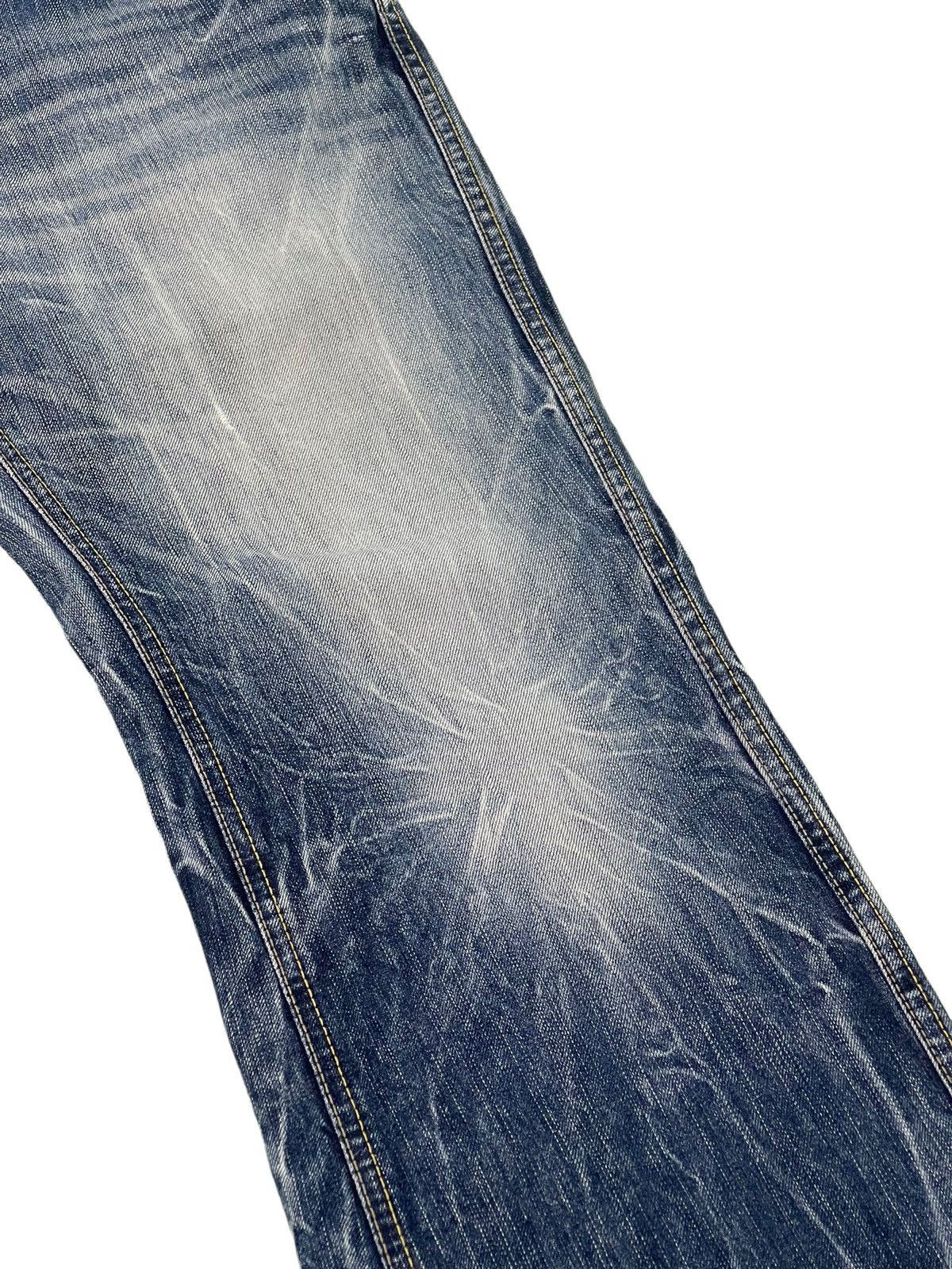 Japanese Brand Flare Jeans Blue Way Japan Acid Wash Low Rise Boot Cut 4🟦5 Size US 34 / EU 50 - 7 Thumbnail