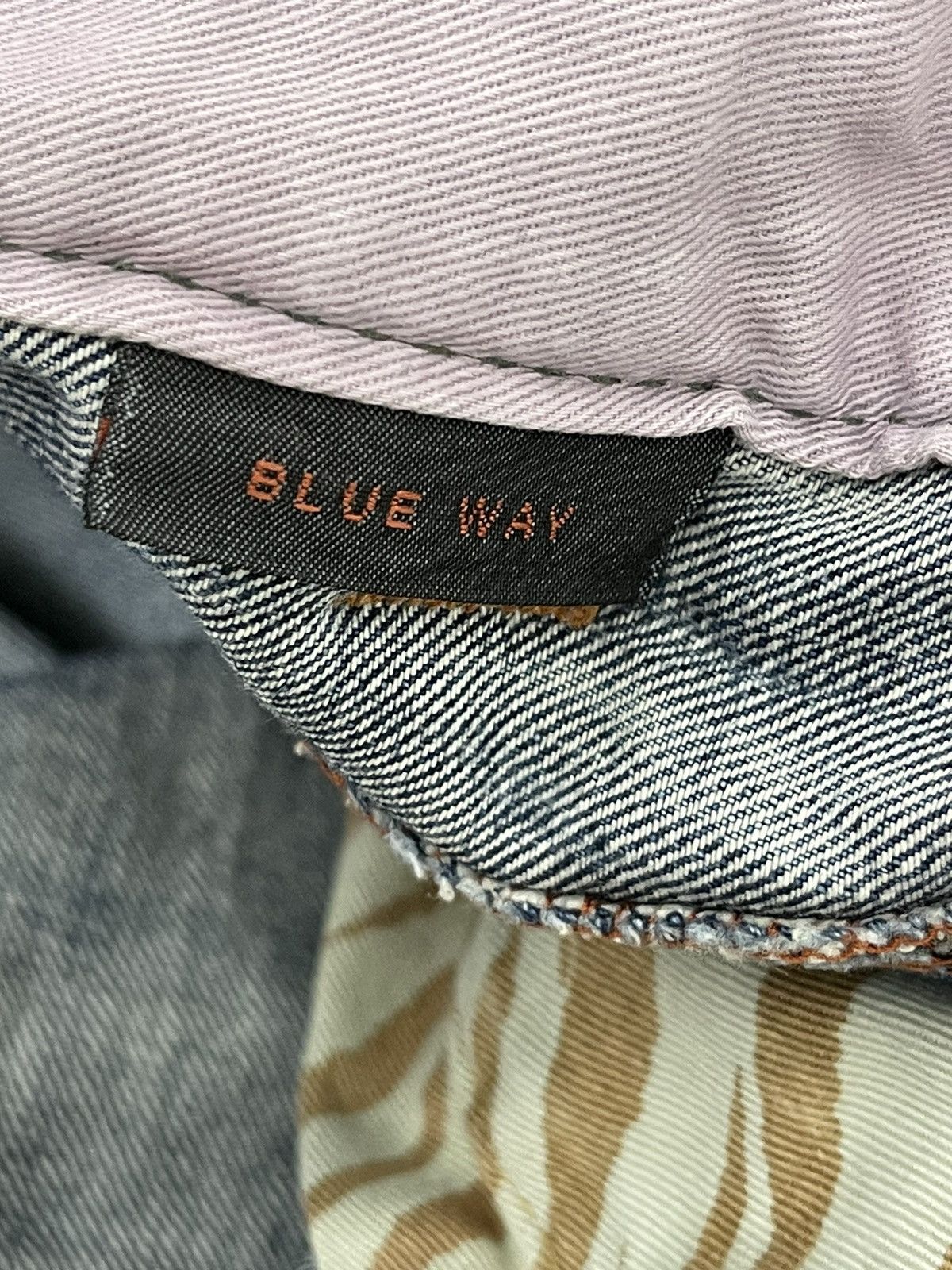Japanese Brand Flare Jeans Blue Way Japan Acid Wash Low Rise Boot Cut 4🟦5 Size US 34 / EU 50 - 21 Thumbnail