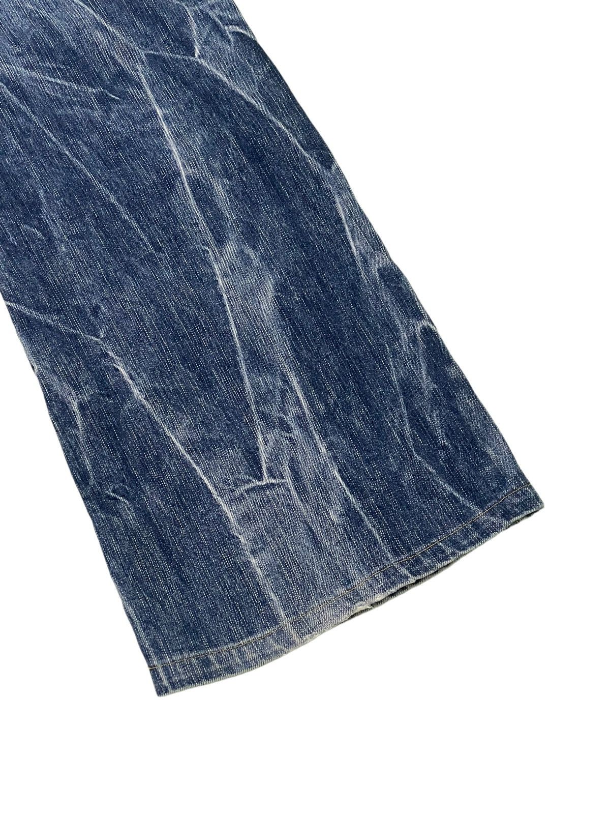 Japanese Brand Flare Jeans Blue Way Japan Acid Wash Low Rise Boot Cut 4🟦5 Size US 34 / EU 50 - 15 Thumbnail