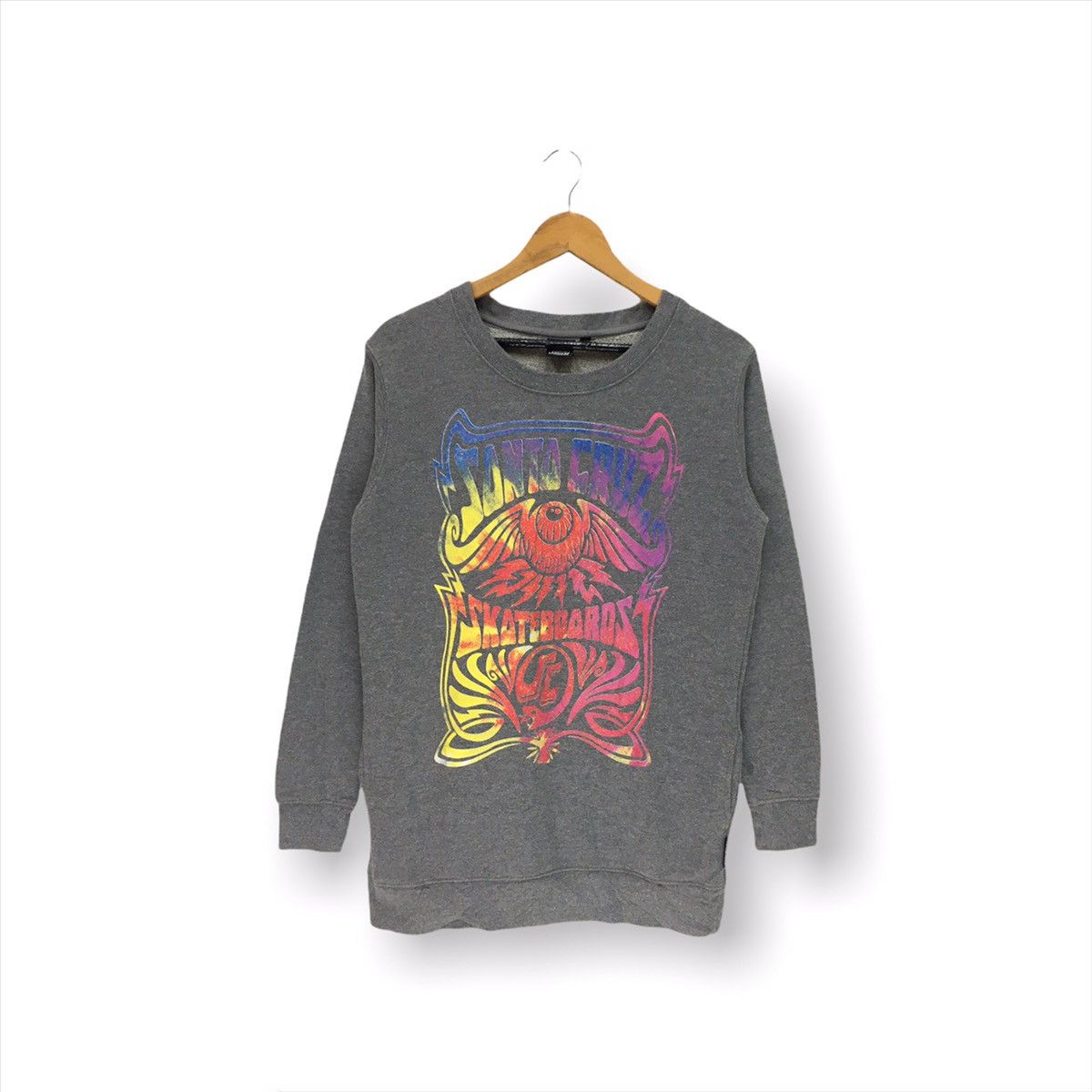 Santa Cruz Skateboards × Vintage Vintage Santa Cruz Skateboard Sweatshirt Size US S / EU 44-46 / 1 - 1 Thumbnail