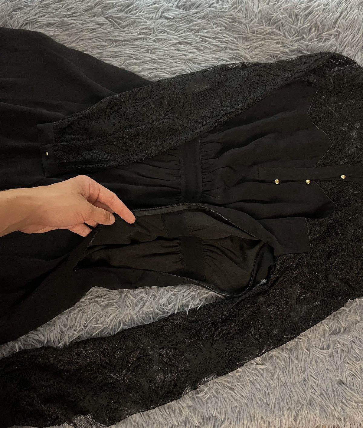 Just Cavalli × Roberto Cavalli × Vintage Just Cavalli 00s vintage mesh avant garde dress Size M / US 6-8 / IT 42-44 - 8 Thumbnail