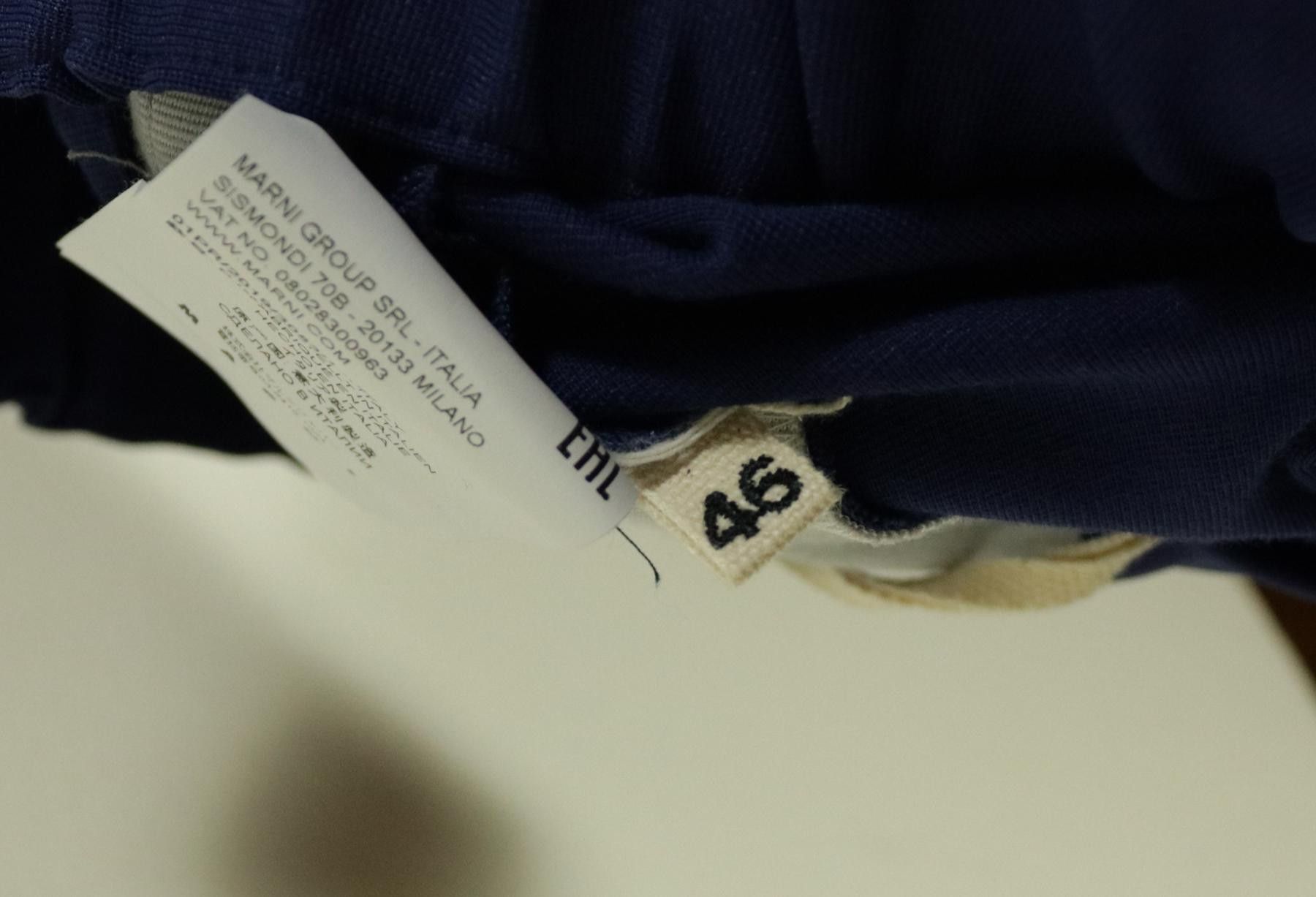 Marni Marni Wide Leg Stripe Navy Track Pants Size 46 / Small Size US 30 / EU 46 - 6 Thumbnail