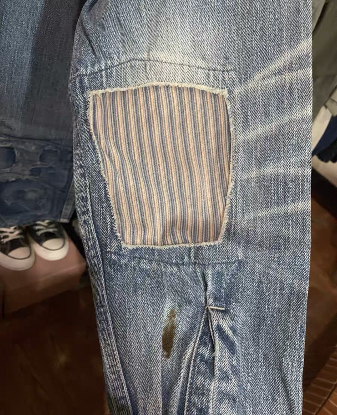 Kapital Kapital Boro Denim JKT DMGD Size US L / EU 52-54 / 3 - 6 Thumbnail