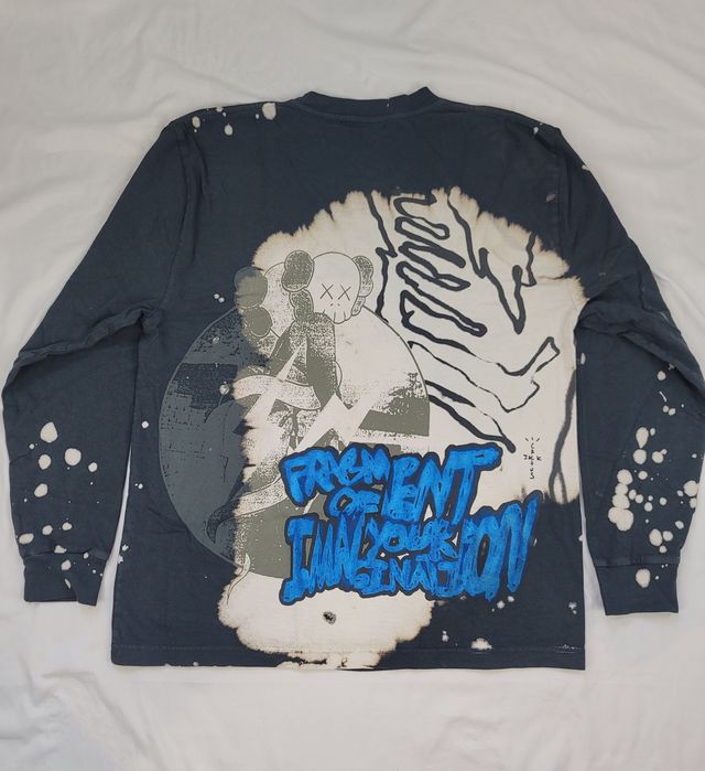 Travis Scott Cactus Jack x Kaws For Fragment Long Sleeve Tee (XL