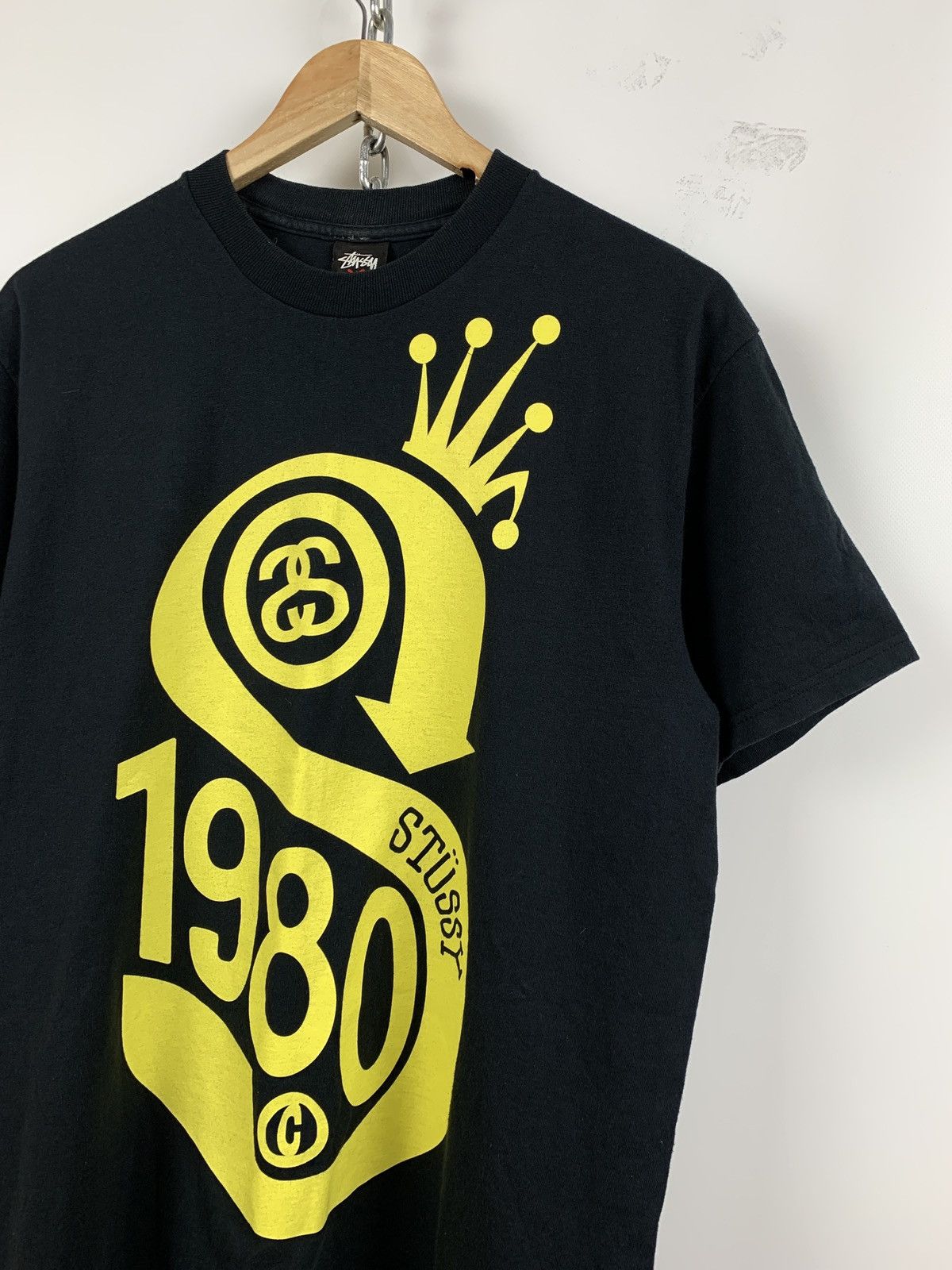 Stussy 00s Vintage Stussy Black Big Logo T-Shirt Size US M / EU 48-50 / 2 - 3 Thumbnail