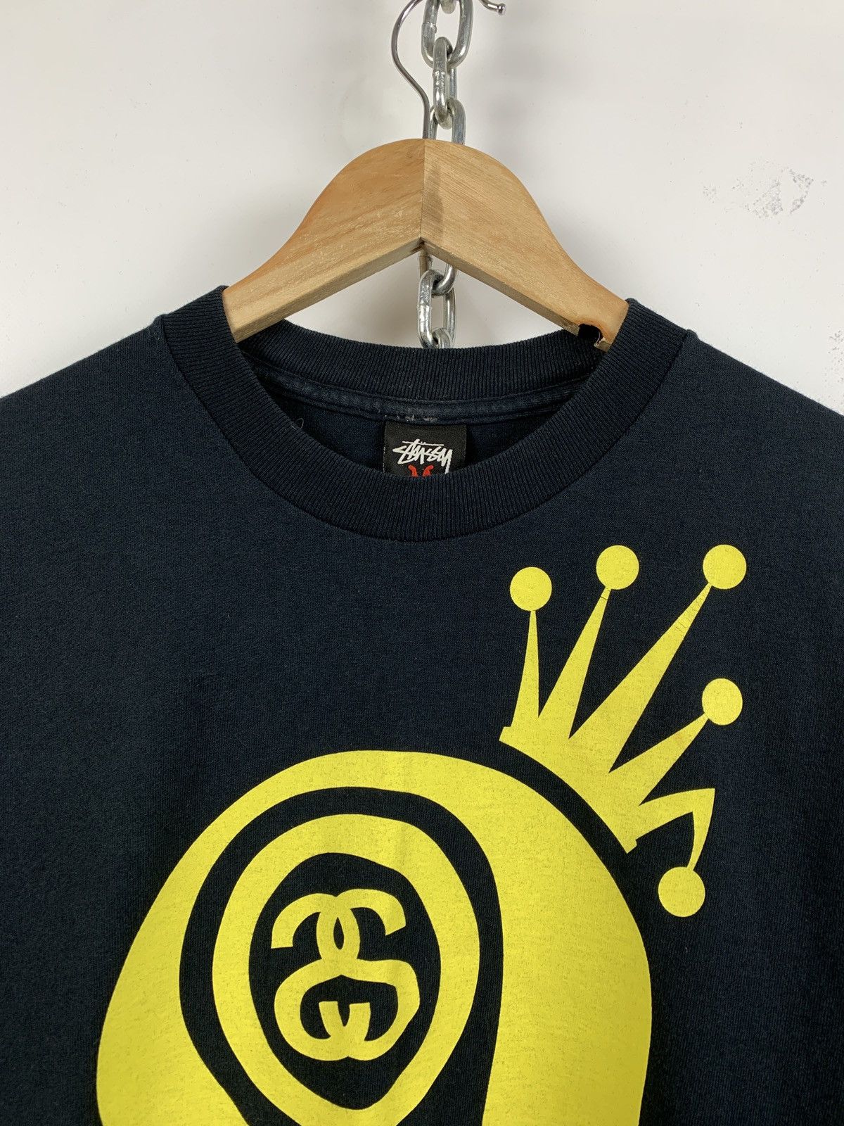 Stussy 00s Vintage Stussy Black Big Logo T-Shirt Size US M / EU 48-50 / 2 - 4 Thumbnail