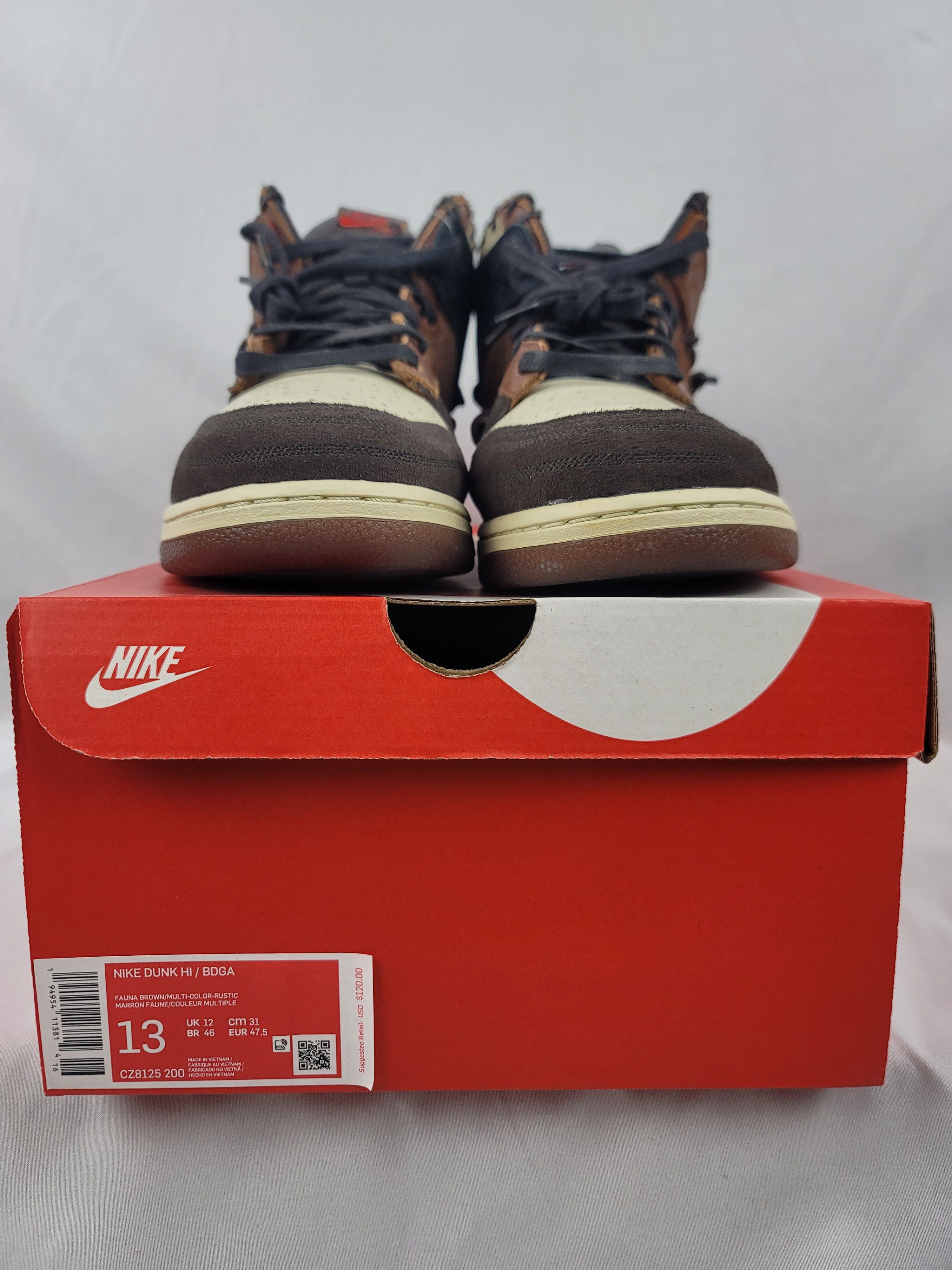 Bodega × Nike Nike Dunk High Bodega Legend Fauna Brown Size 13 US Size US 13 / EU 46 - 8 Thumbnail