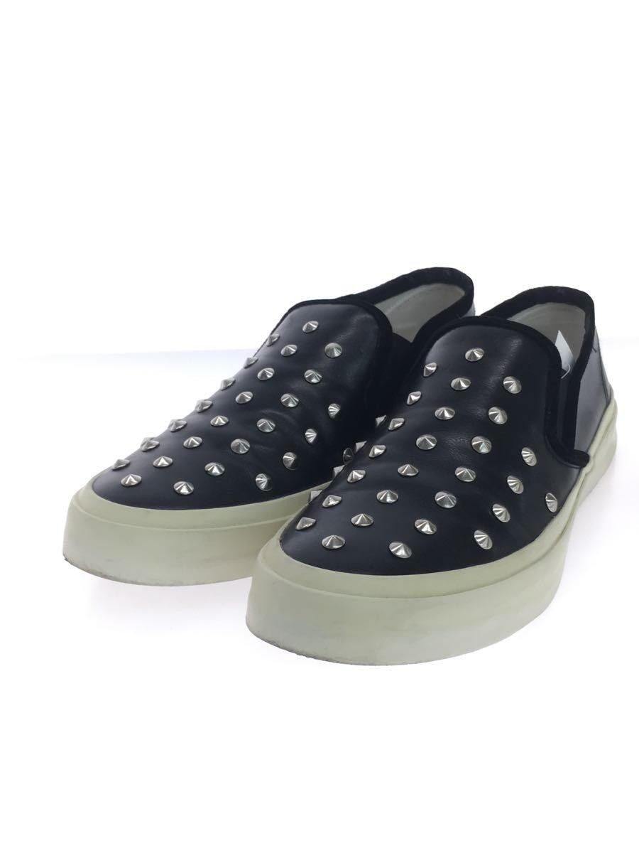 Studded Leather Slip On Sneakers