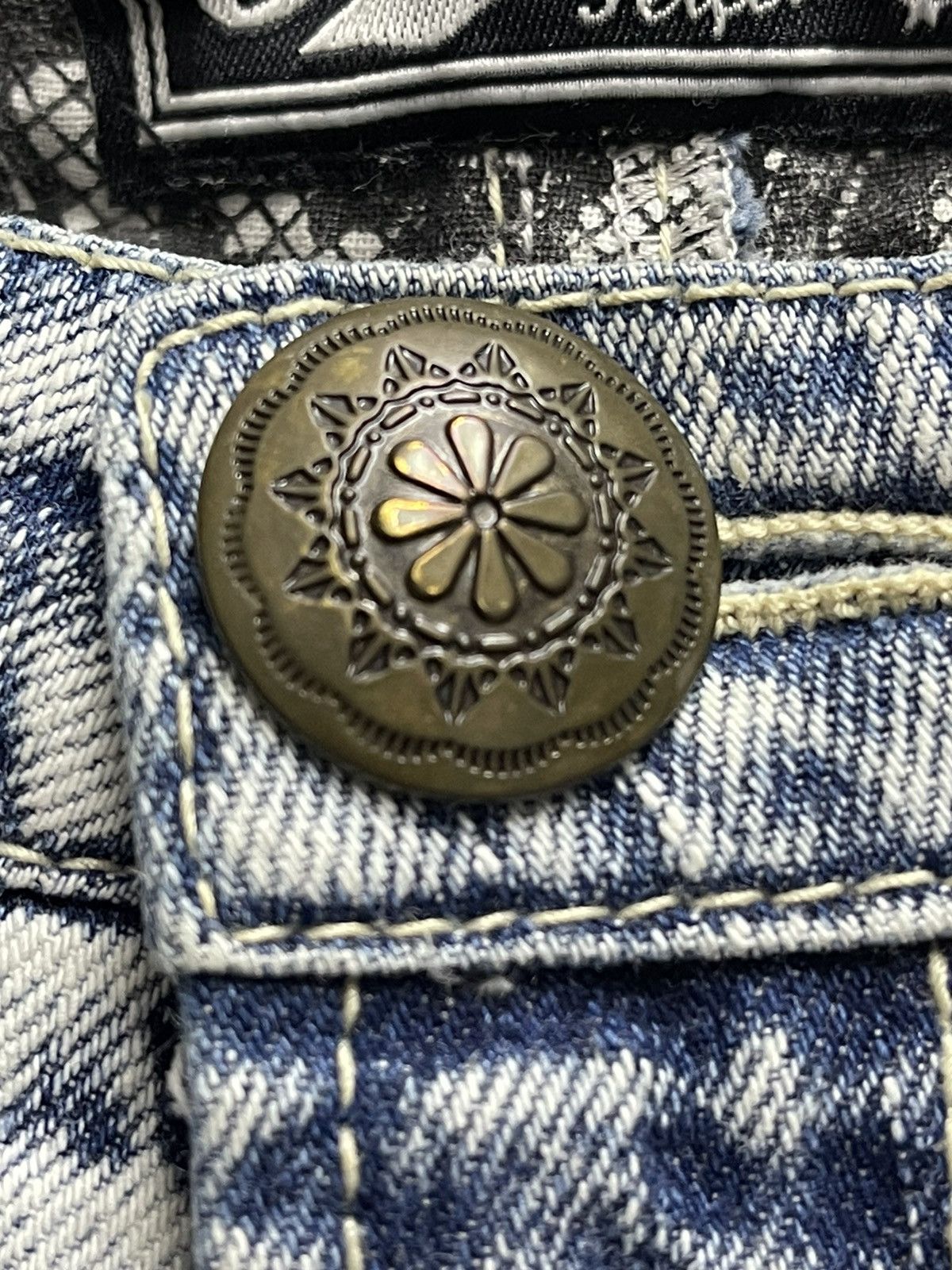 Japanese Brand × Vintage Vintage Speed Trash Distress Denim Jeans Size US 31 - 5 Thumbnail
