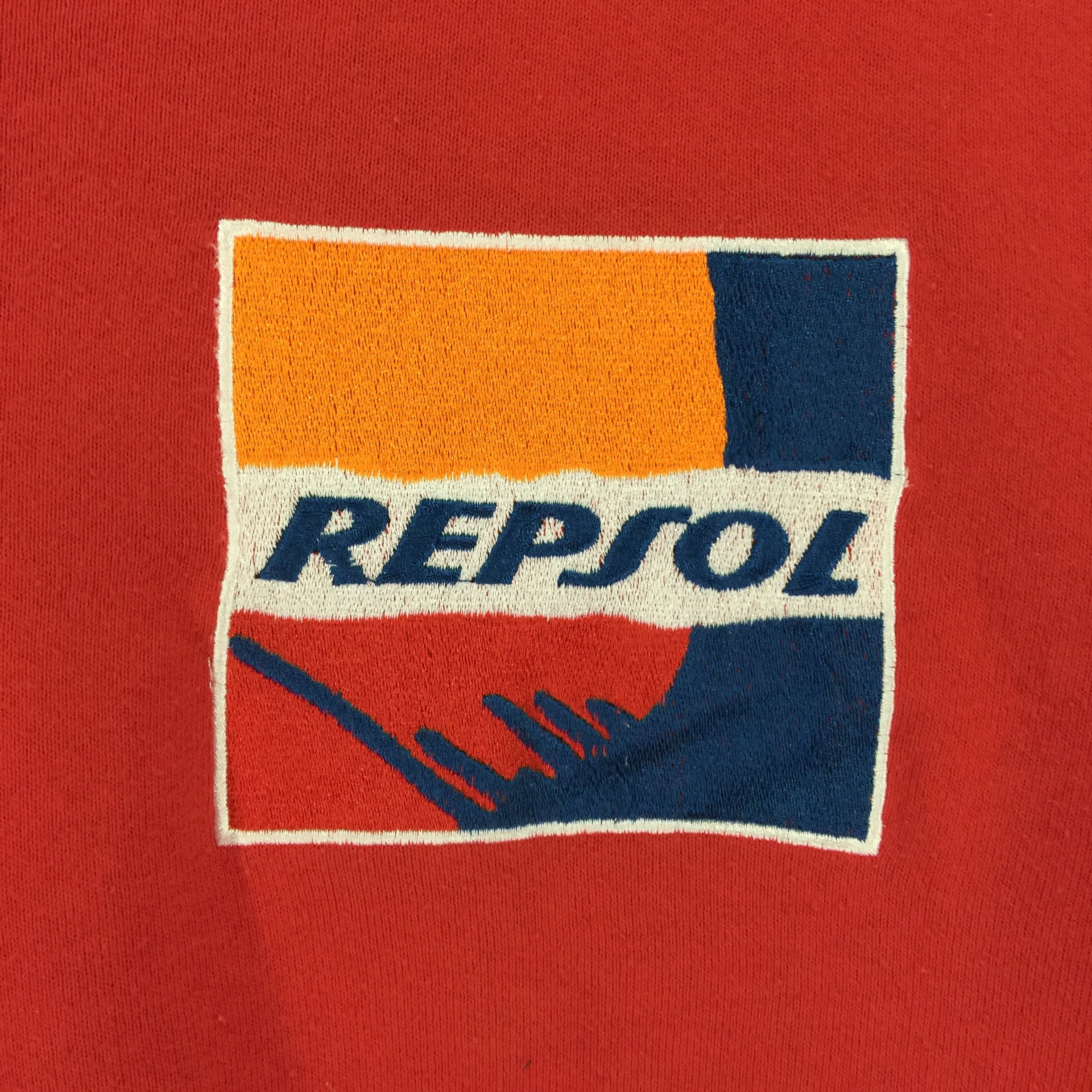 Honda × Vintage Repsol Honda HRC spellout embroidery vtg 90s sweatshirt Size US L / EU 52-54 / 3 - 4 Thumbnail