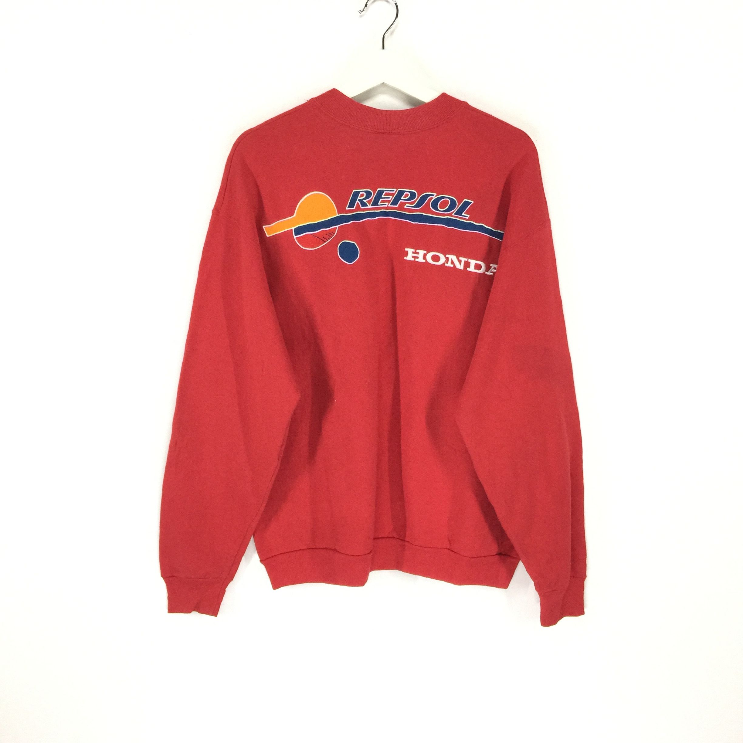 Honda × Vintage Repsol Honda HRC spellout embroidery vtg 90s sweatshirt Size US L / EU 52-54 / 3 - 3 Thumbnail