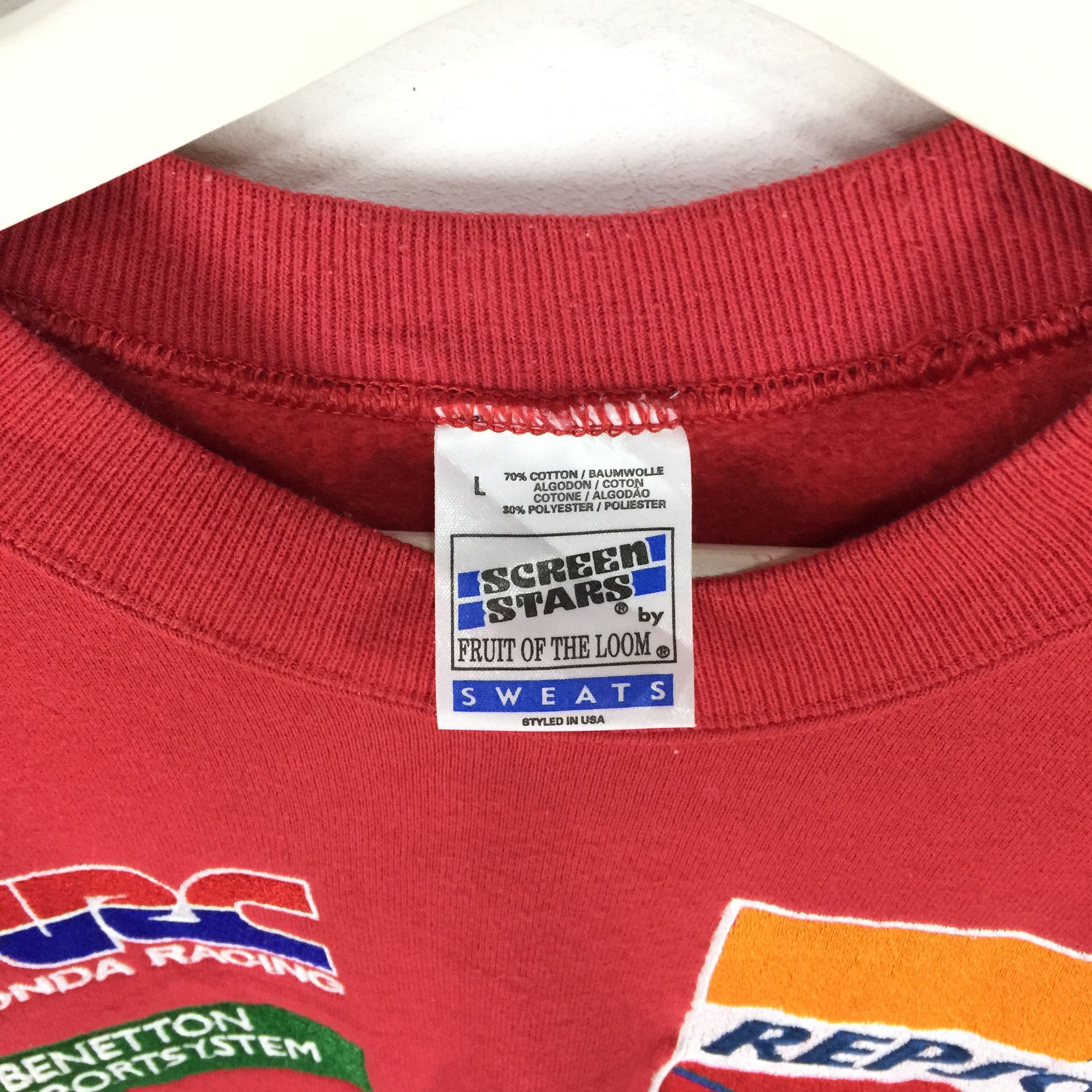 Honda × Vintage Repsol Honda HRC spellout embroidery vtg 90s sweatshirt Size US L / EU 52-54 / 3 - 8 Thumbnail