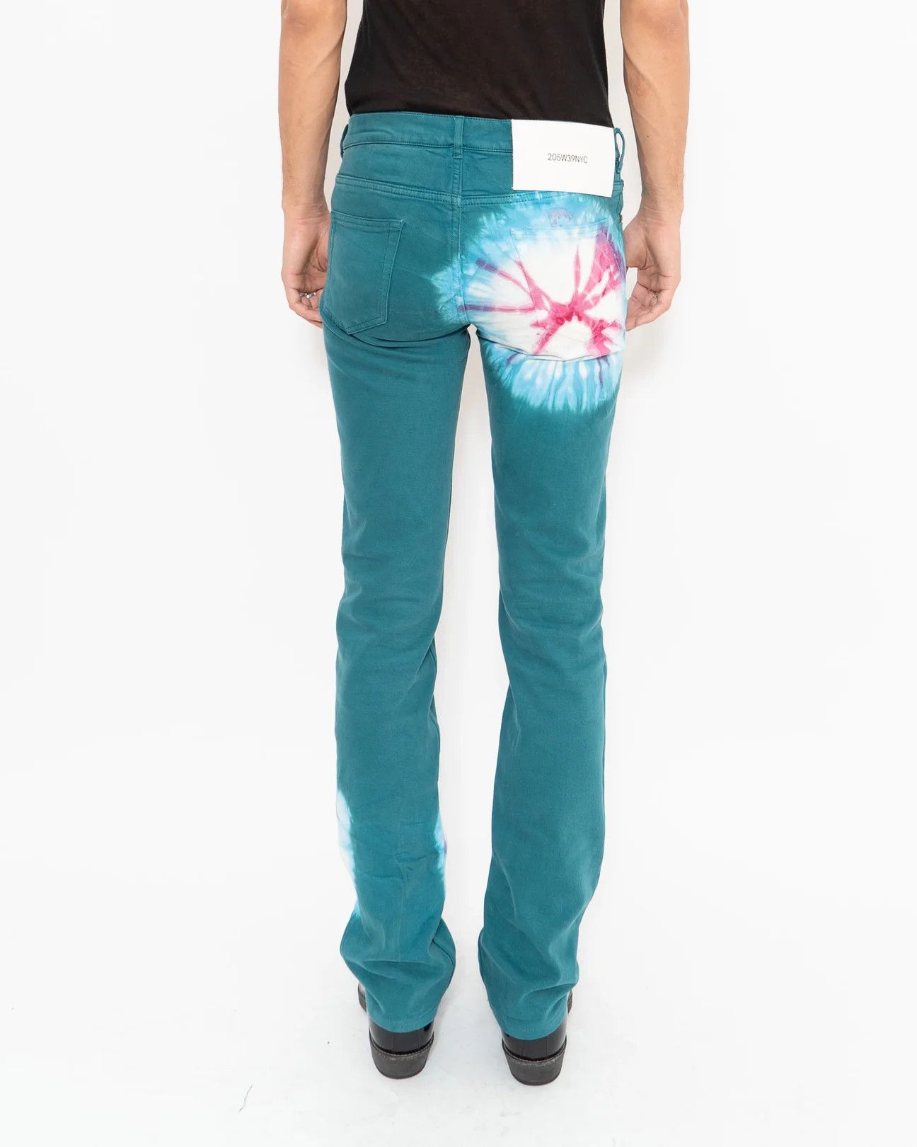 Calvin Klein 205W39NYC × Raf Simons SS19 Turqiouse Tie Dye Splatter Denim Size US 30 / EU 46 - 8 Thumbnail