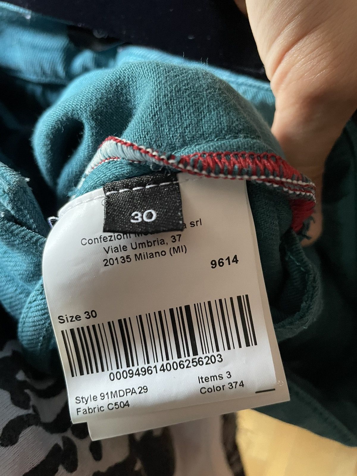 Calvin Klein 205W39NYC × Raf Simons SS19 Turqiouse Tie Dye Splatter Denim Size US 30 / EU 46 - 6 Thumbnail