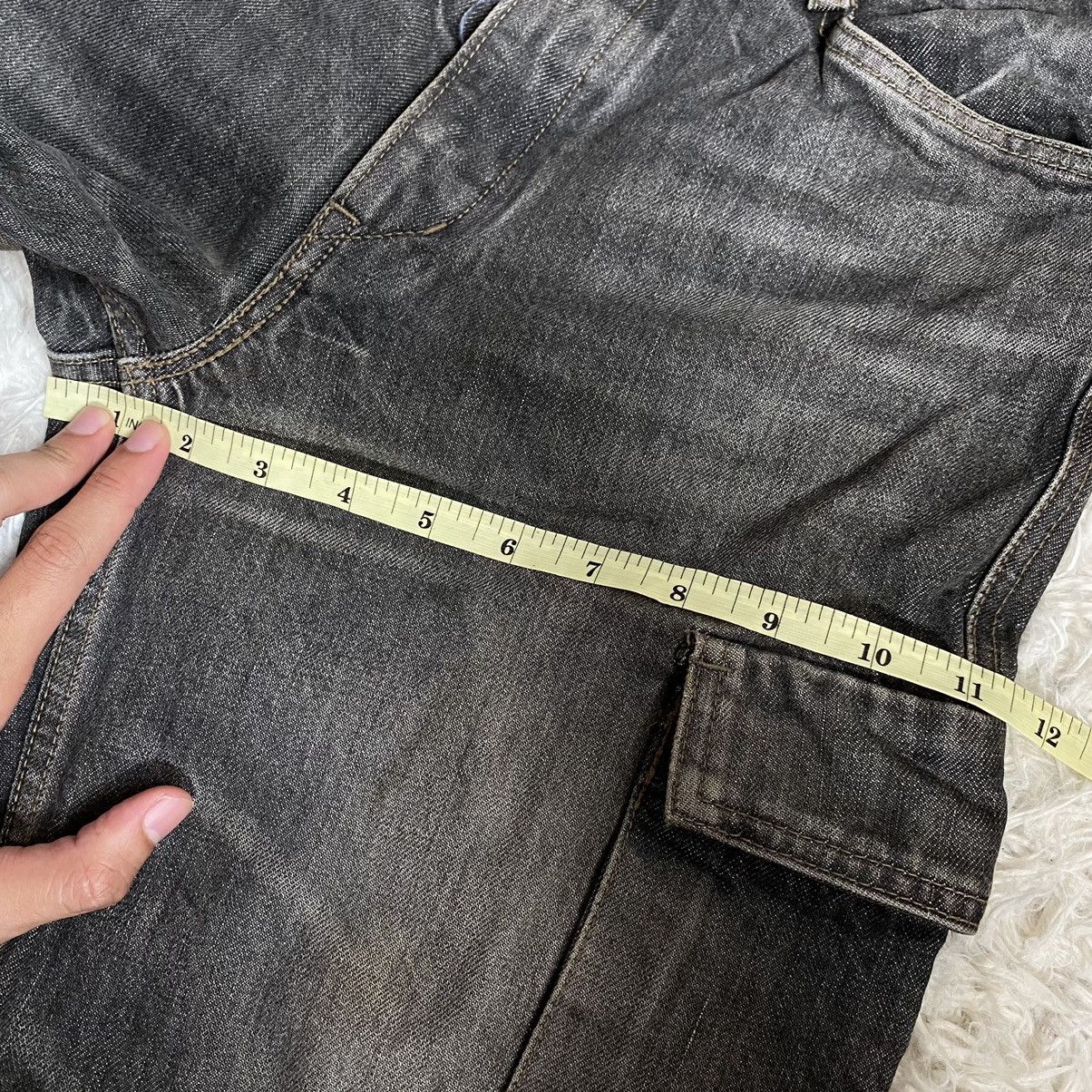 Japanese Brand × Spellbound Spellbound Black Cargo Jeans Size US 30 / EU 46 - 15 Thumbnail