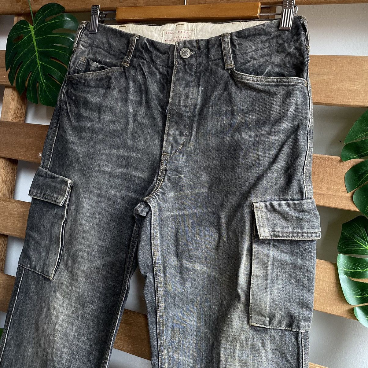 Japanese Brand × Spellbound Spellbound Black Cargo Jeans Size US 30 / EU 46 - 3 Thumbnail