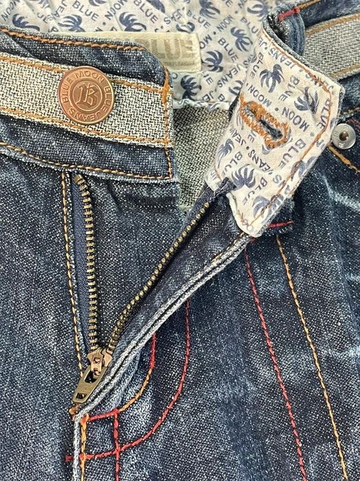 Japanese Brand × Vintage Rare Design🔥Blue Moon Blue Denim Size US 31 - 8 Thumbnail