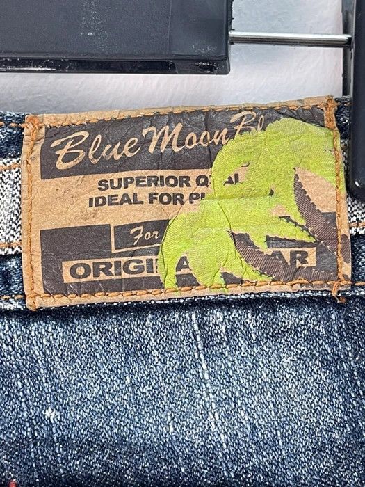 Japanese Brand × Vintage Rare Design🔥Blue Moon Blue Denim Size US 31 - 17 Thumbnail