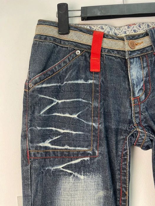 Japanese Brand × Vintage Rare Design🔥Blue Moon Blue Denim Size US 31 - 3 Thumbnail