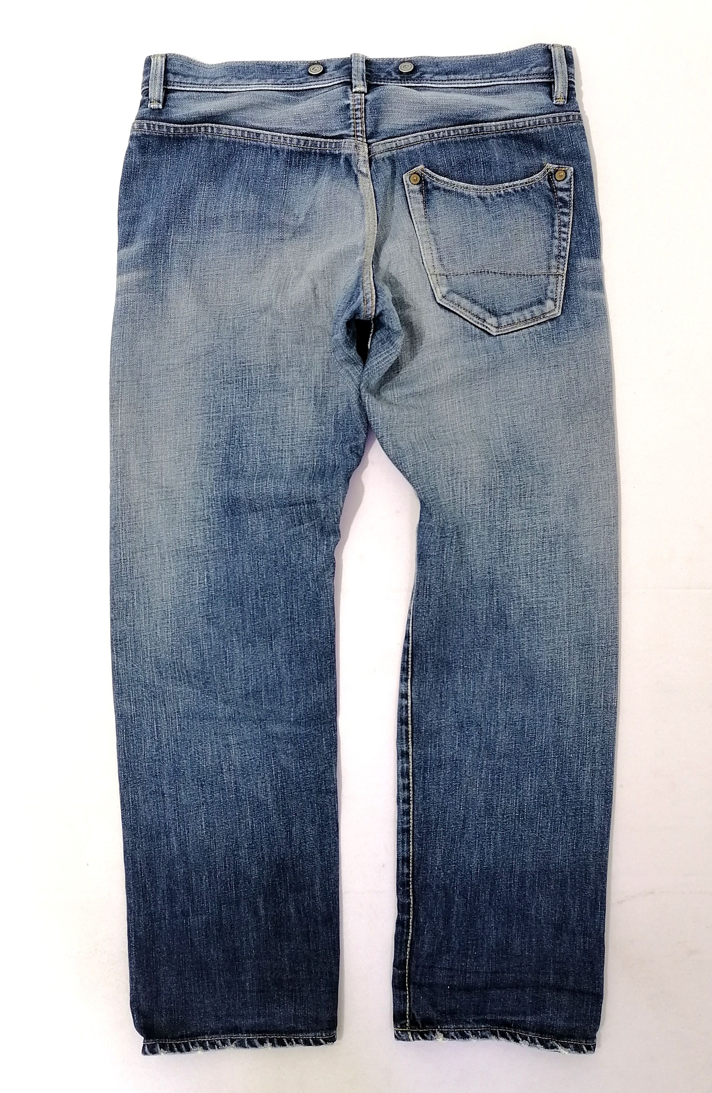Japanese Brand Framework Fly Button Denim Jeans Size US 33 - 2 Thumbnail