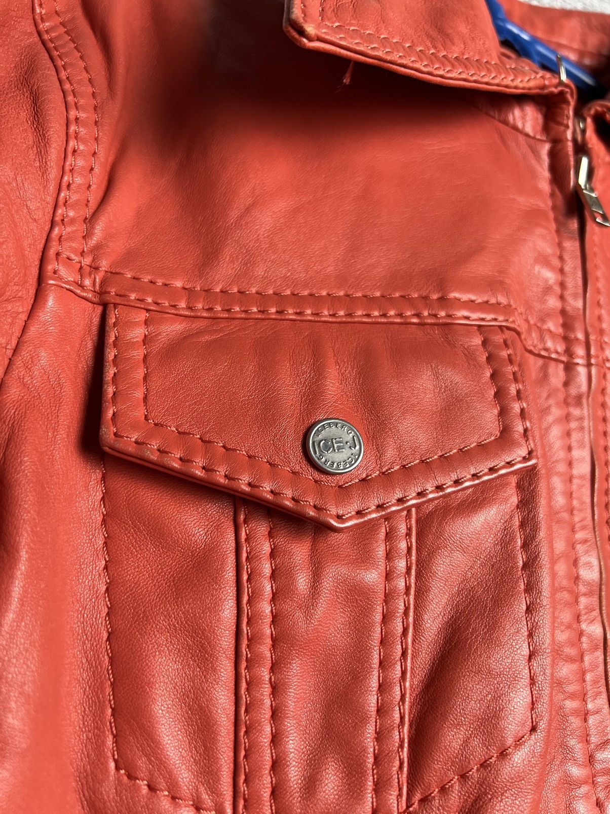 Iceberg × Vintage Iceberg vintage leather jacket 🔥 Size US M / EU 48-50 / 2 - 8 Thumbnail