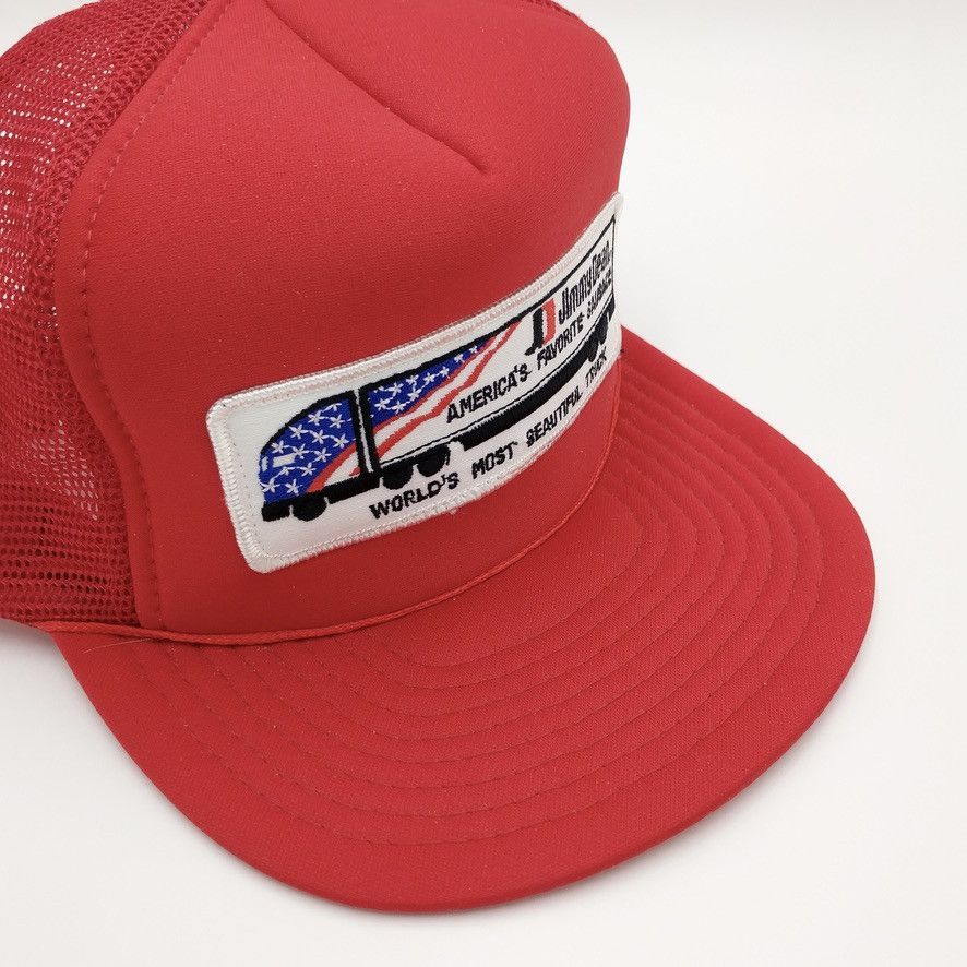 Vintage Vintage Jimmy Dean Snapback Trucker Mesh Hat Patch 80s 90s Size ONE SIZE - 2 Thumbnail