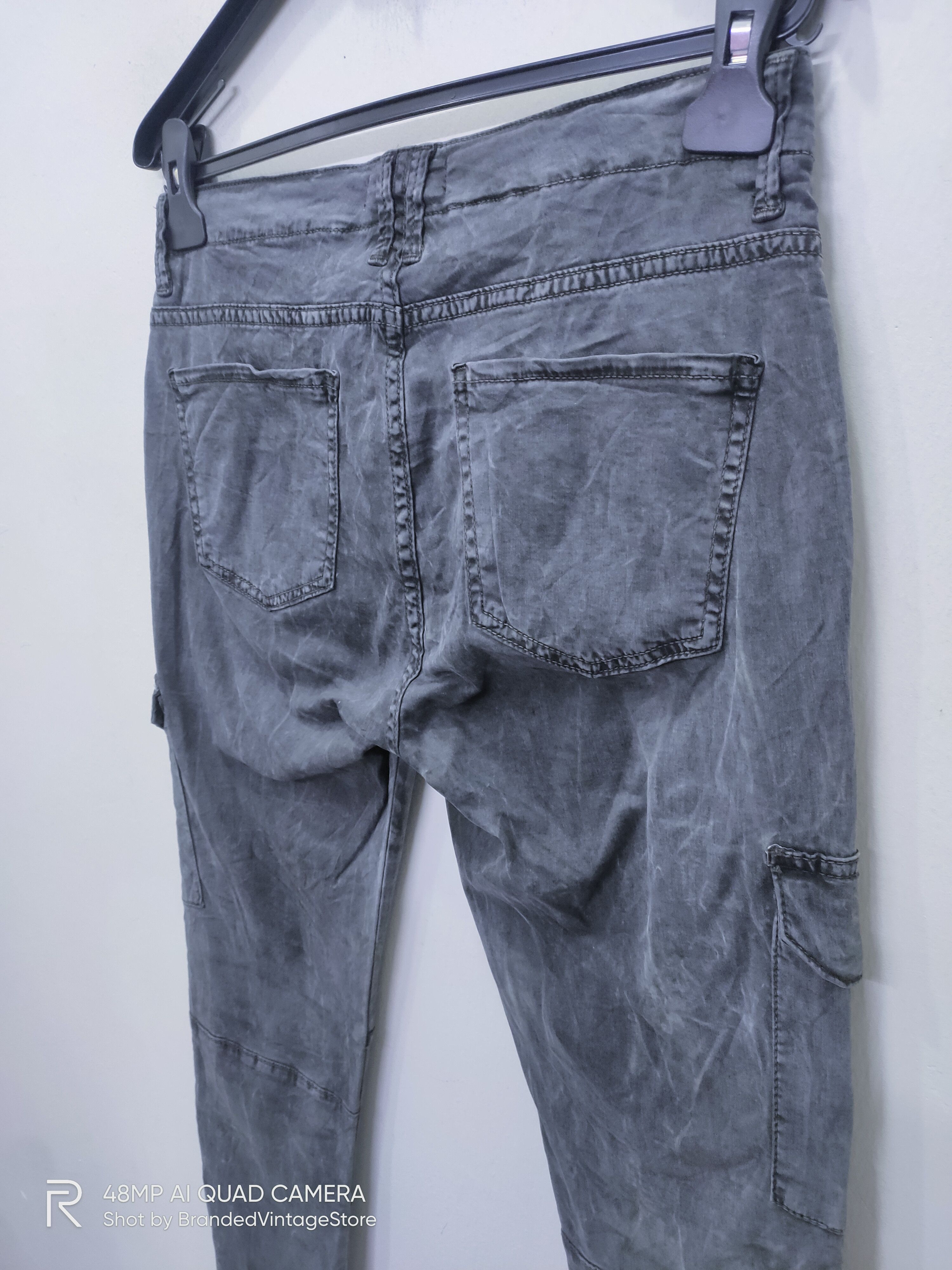 Japanese Brand × Seditionaries × Zara ZARA WOMAN Acid Wash Tie Dye Doubleknee Slimfit Cargo Pants Size US 29 - 12 Thumbnail