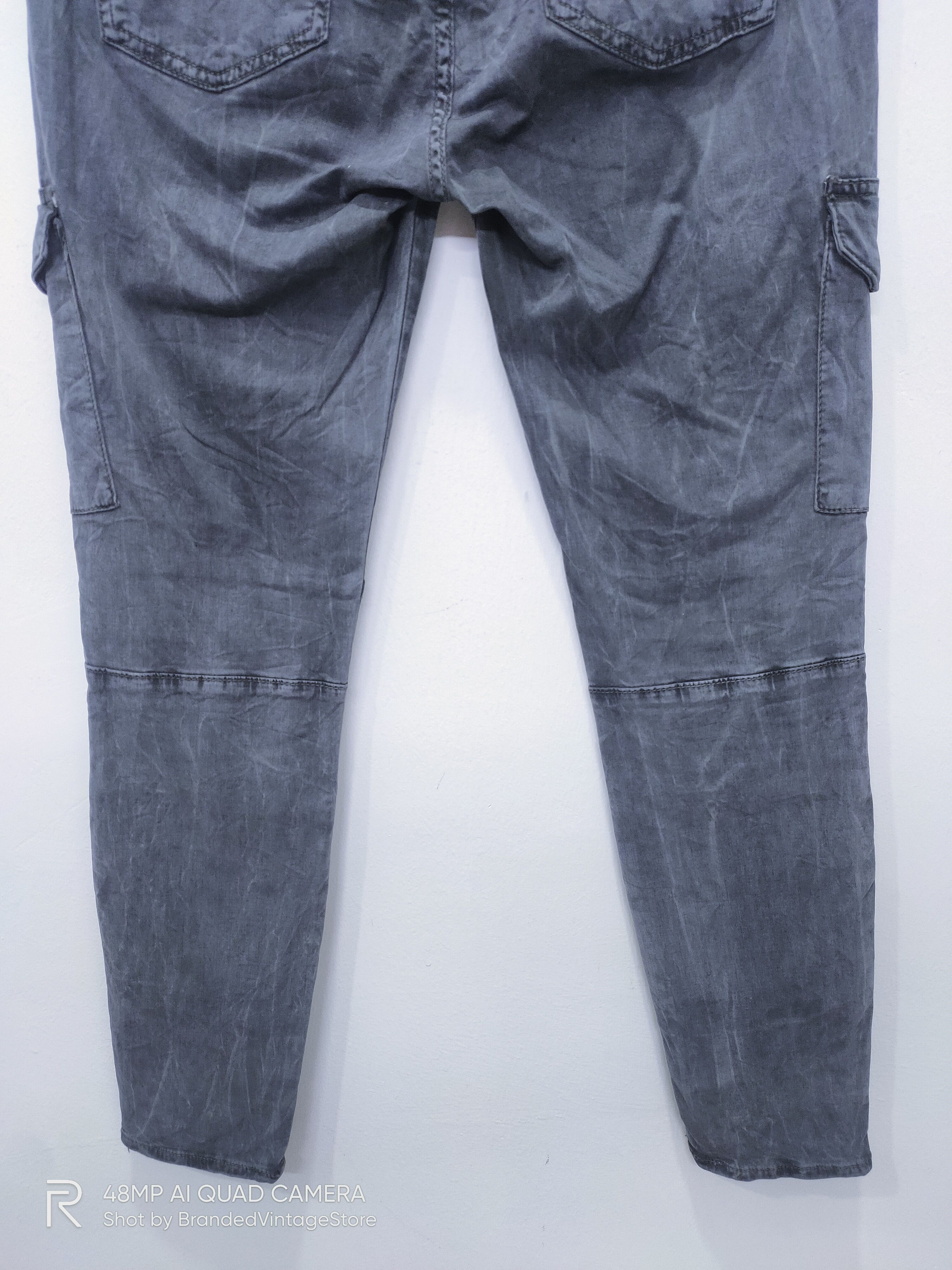 Japanese Brand × Seditionaries × Zara ZARA WOMAN Acid Wash Tie Dye Doubleknee Slimfit Cargo Pants Size US 29 - 10 Thumbnail