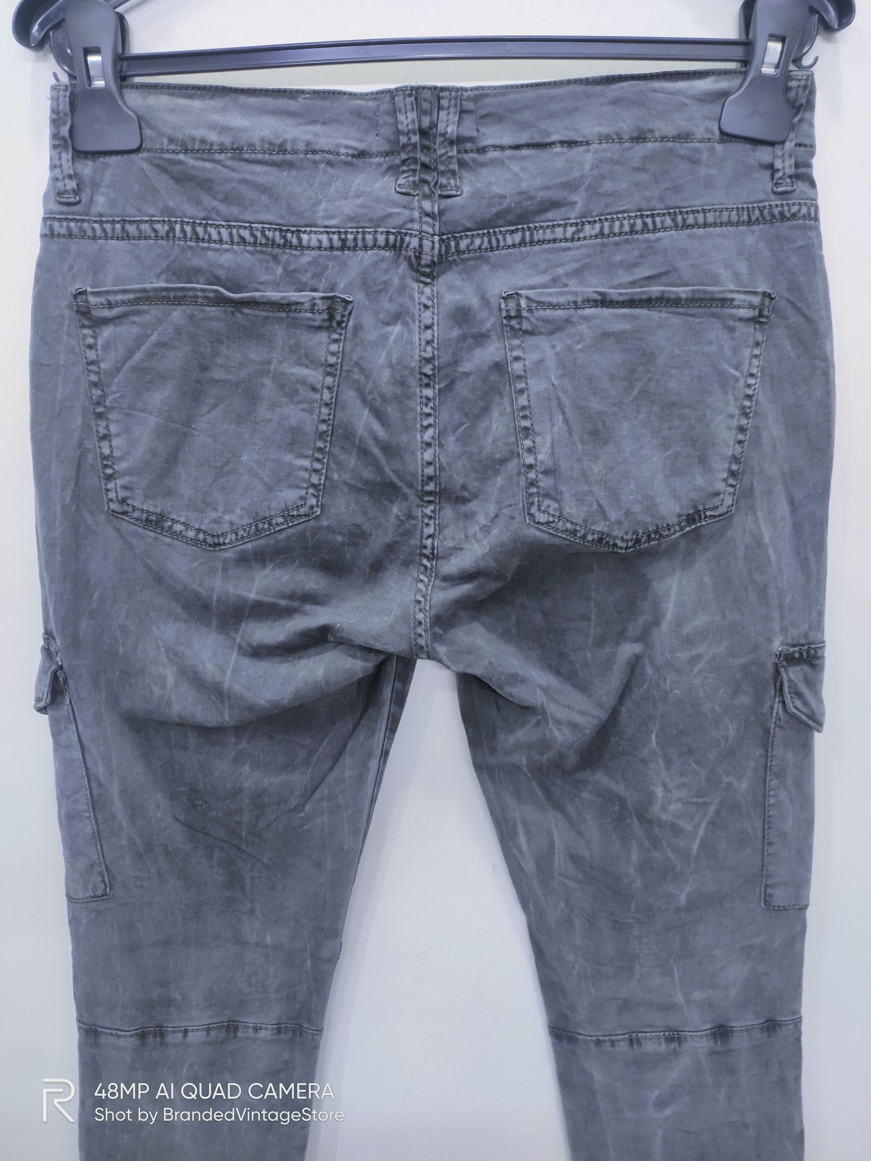 Japanese Brand × Seditionaries × Zara ZARA WOMAN Acid Wash Tie Dye Doubleknee Slimfit Cargo Pants Size US 29 - 9 Thumbnail
