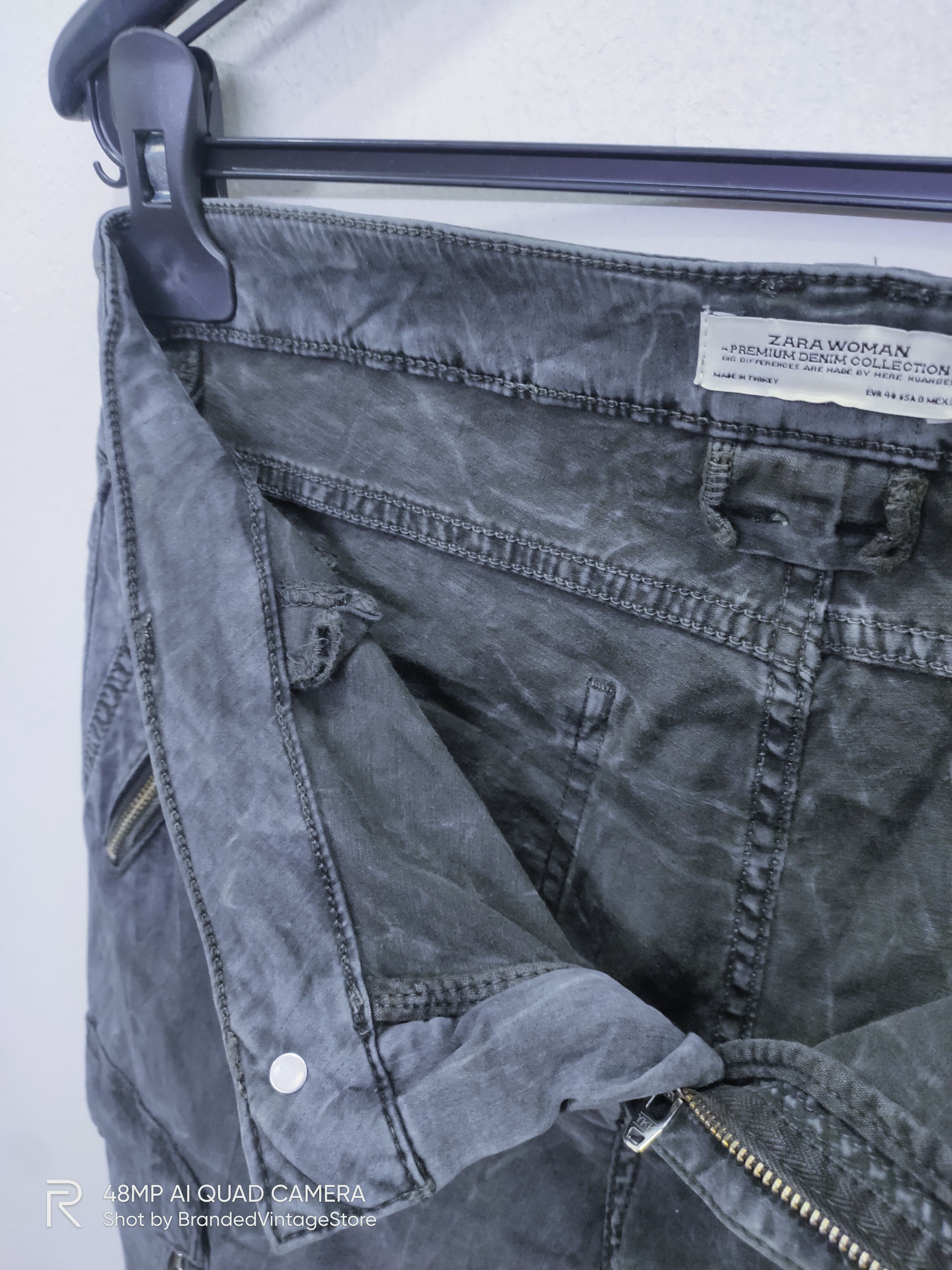 Japanese Brand × Seditionaries × Zara ZARA WOMAN Acid Wash Tie Dye Doubleknee Slimfit Cargo Pants Size US 29 - 15 Thumbnail