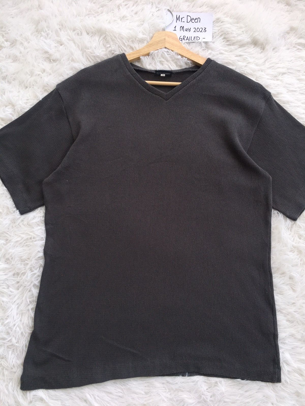 Issey Miyake Rare Vintage Tete Homme Issey Miyake Waffle Tshirt Size US L / EU 52-54 / 3 - 4 Thumbnail
