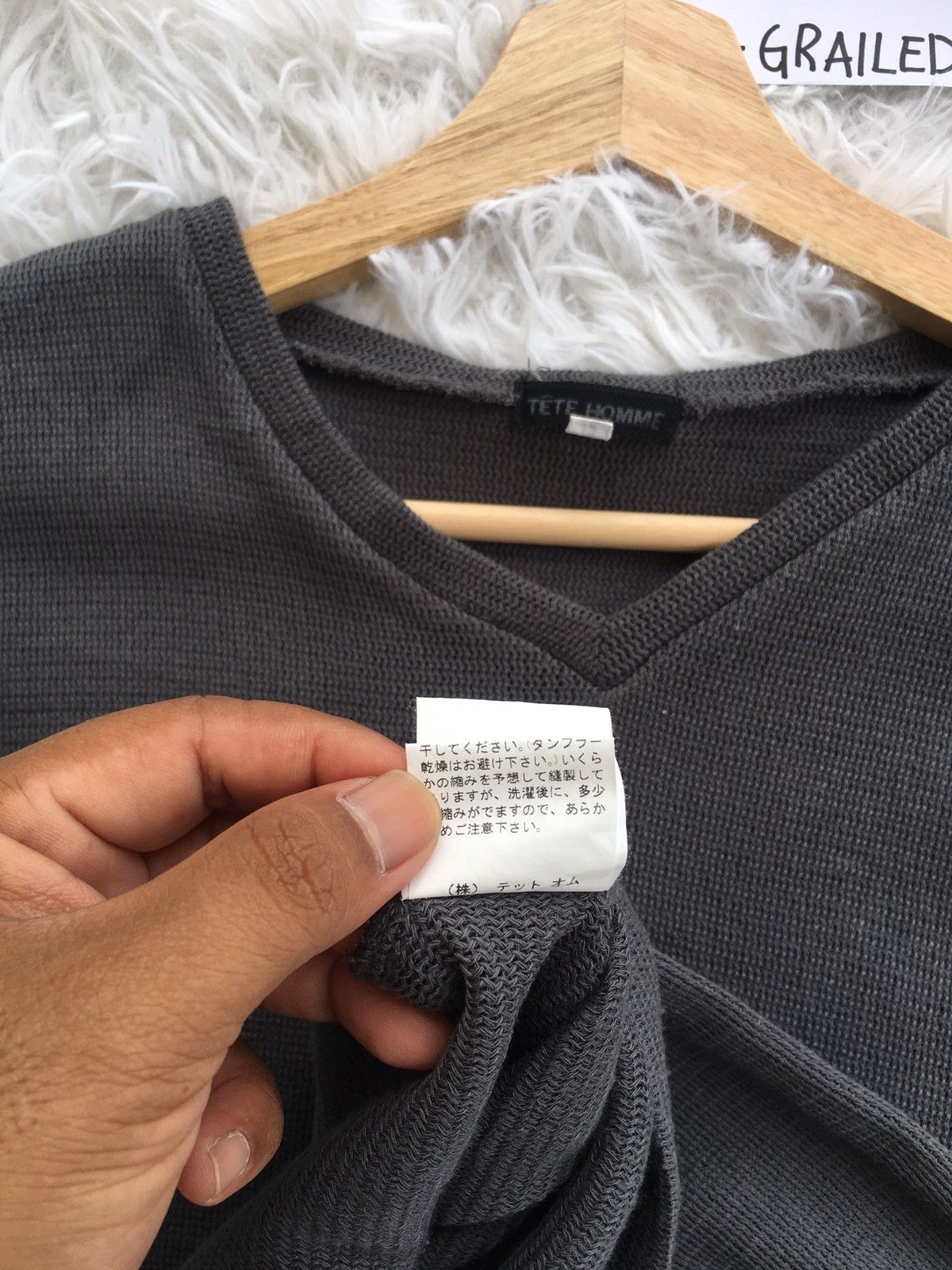 Issey Miyake Rare Vintage Tete Homme Issey Miyake Waffle Tshirt Size US L / EU 52-54 / 3 - 10 Thumbnail