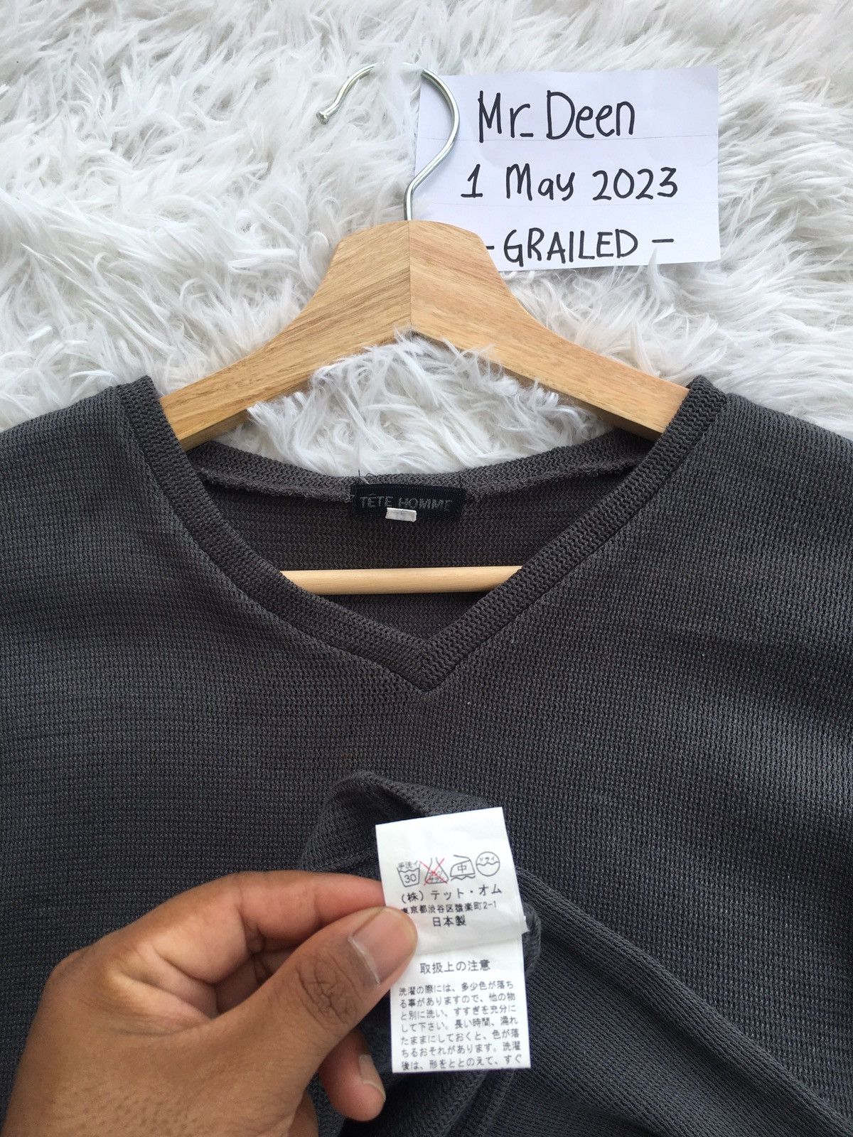 Issey Miyake Rare Vintage Tete Homme Issey Miyake Waffle Tshirt Size US L / EU 52-54 / 3 - 9 Thumbnail