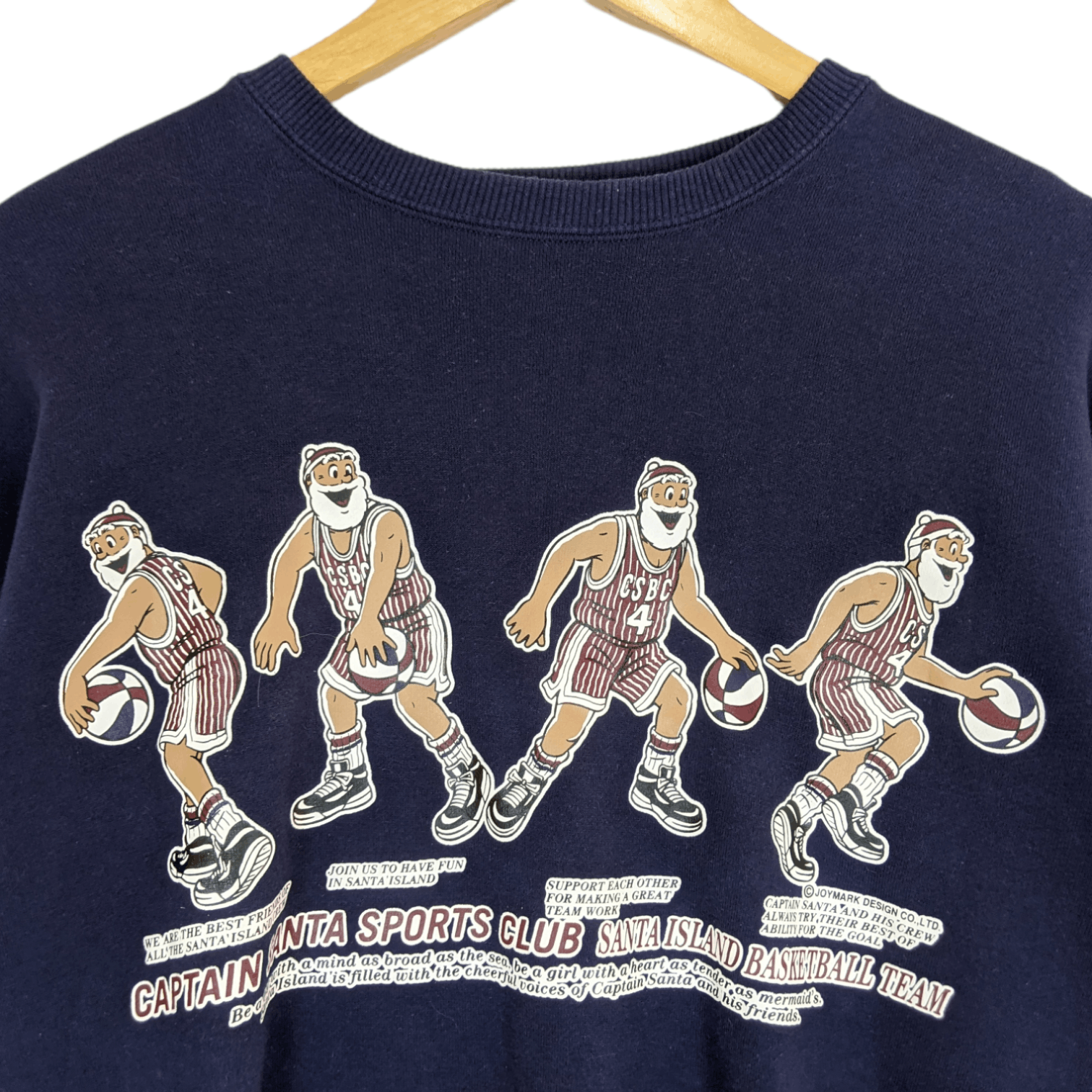 Vintage Rare CAPTAIN SANTA Basketball NBA Jumper Sweatshirt Size US M / EU 48-50 / 2 - 4 Thumbnail