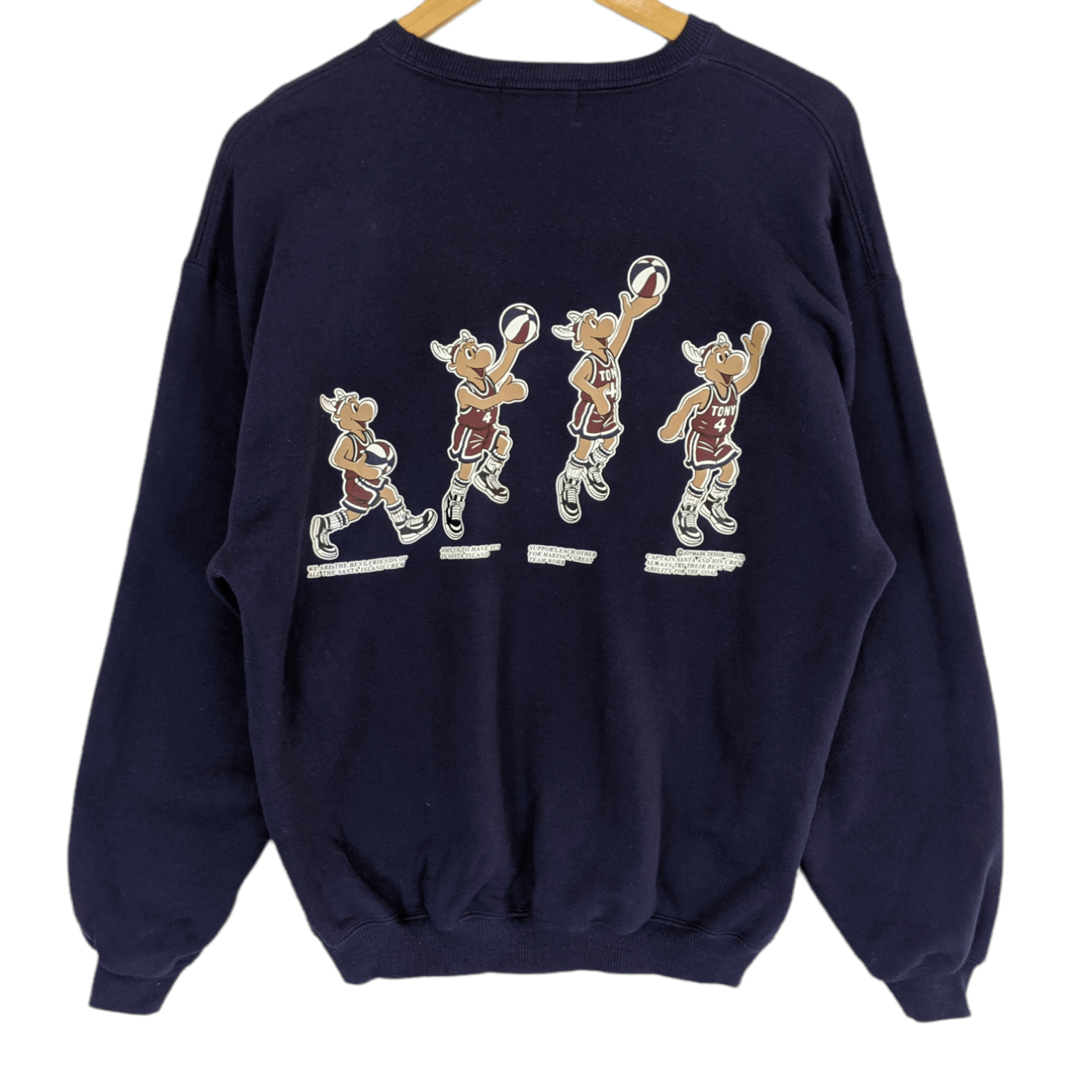 Vintage Rare CAPTAIN SANTA Basketball NBA Jumper Sweatshirt Size US M / EU 48-50 / 2 - 6 Thumbnail