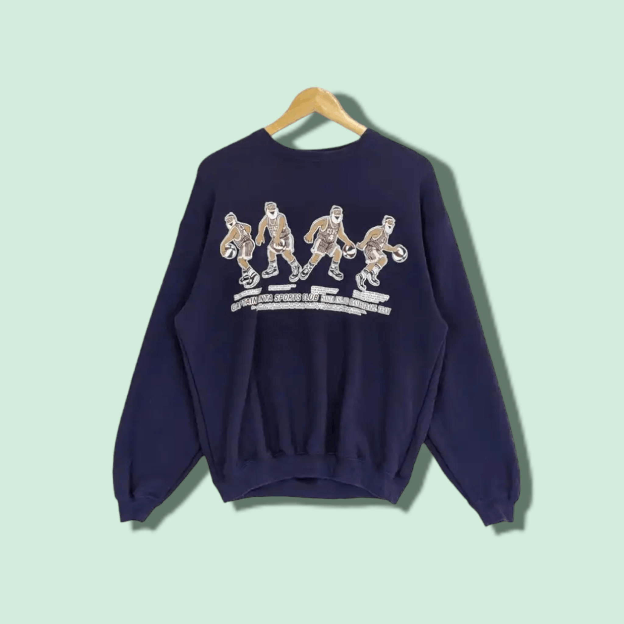 Vintage Rare CAPTAIN SANTA Basketball NBA Jumper Sweatshirt Size US M / EU 48-50 / 2 - 1 Thumbnail