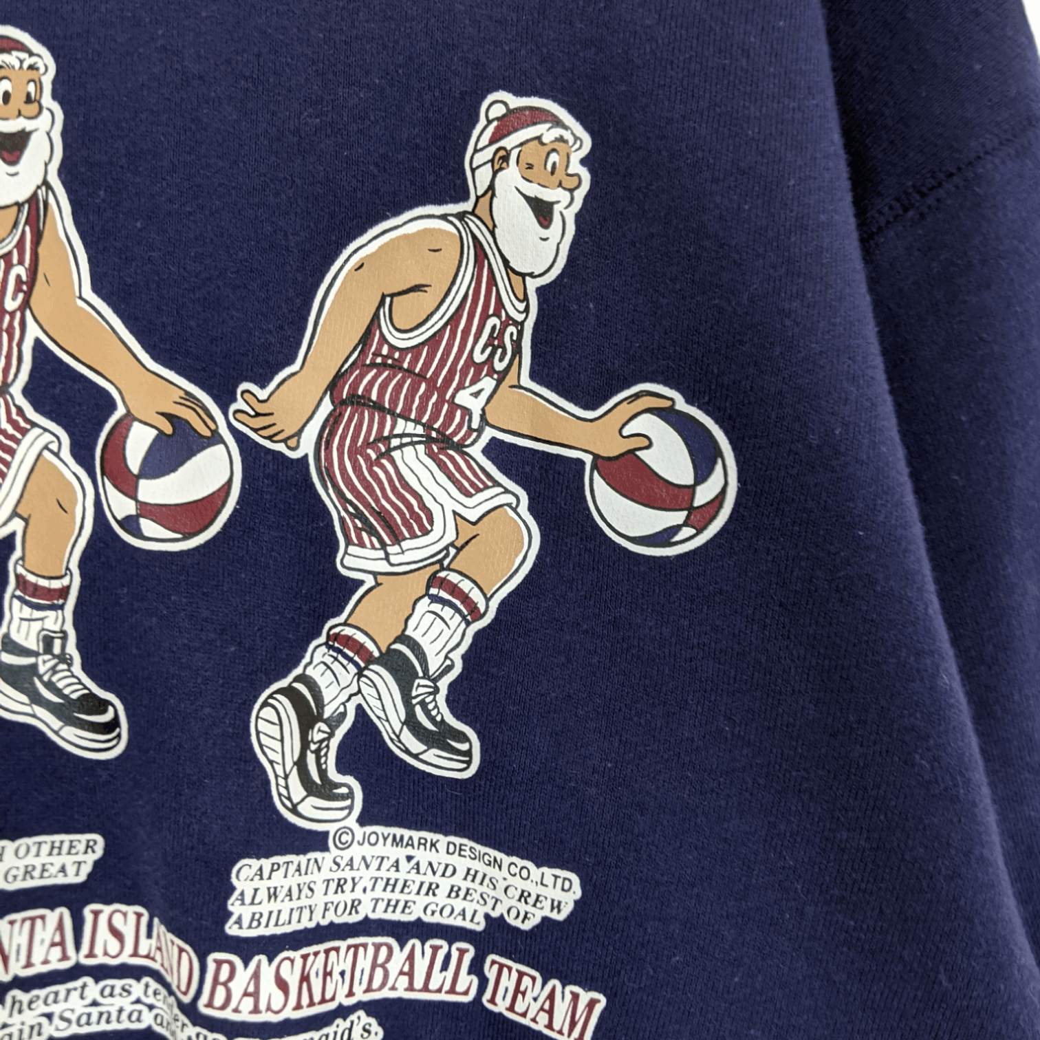 Vintage Rare CAPTAIN SANTA Basketball NBA Jumper Sweatshirt Size US M / EU 48-50 / 2 - 5 Thumbnail