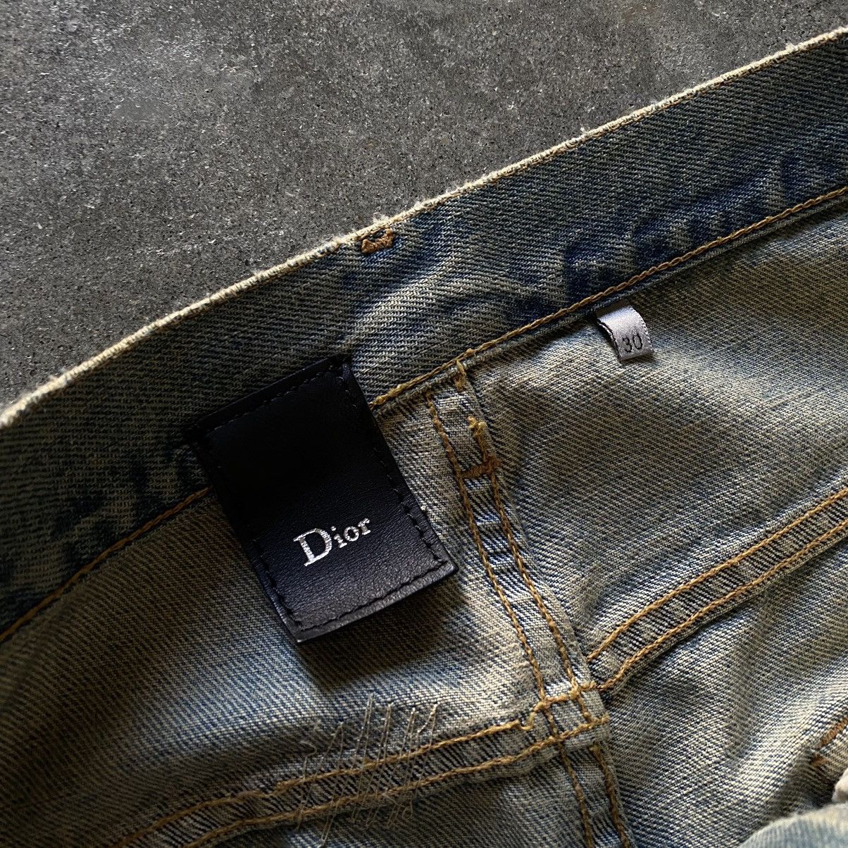 Dior Dior Homme SS06 Runway Hedi Slimane Era Crash Repair Denim Size US 33 - 9 Thumbnail