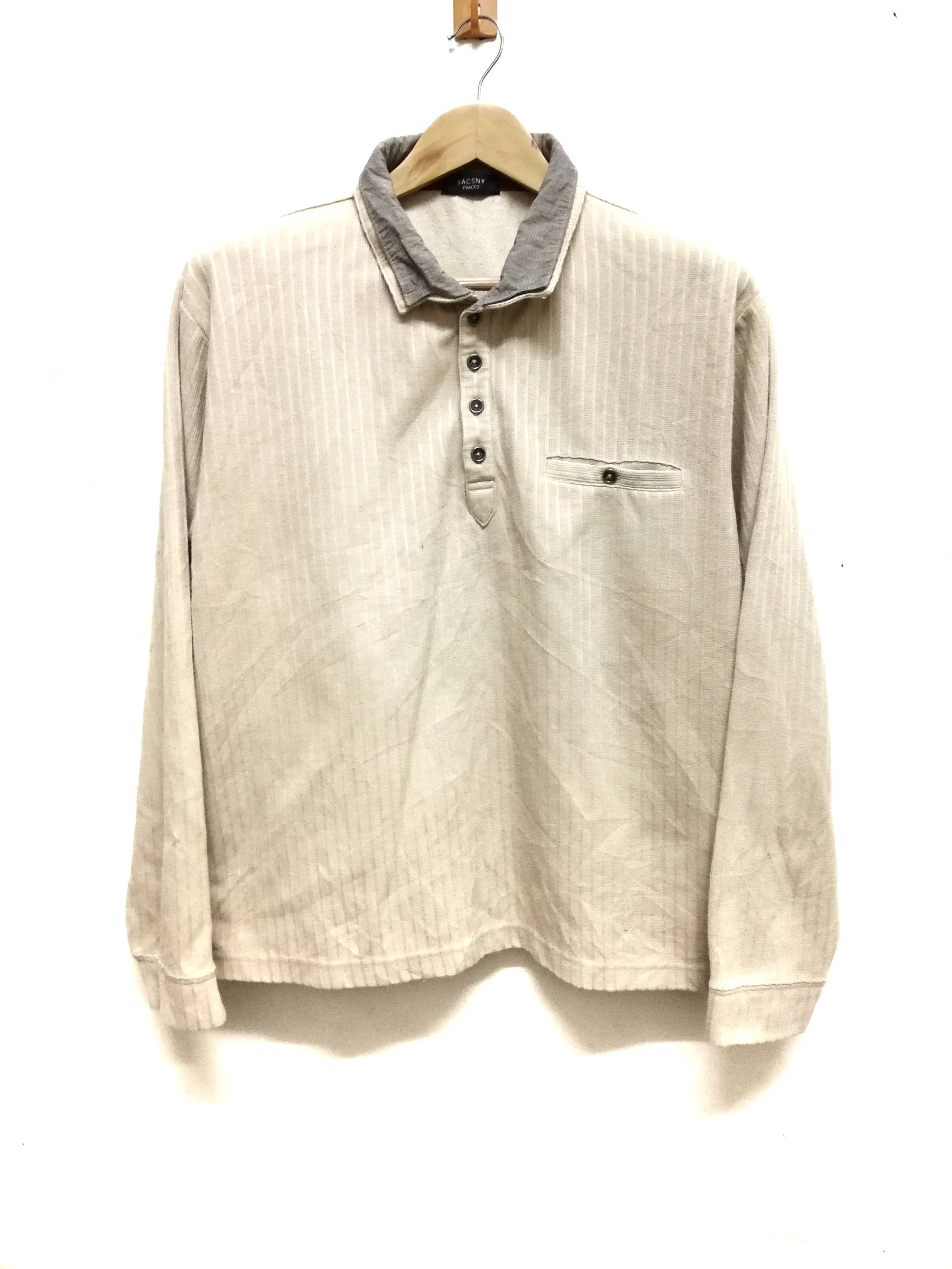 Y's × Yohji Yamamoto 🔥GRAIL 🇯🇵 Y'saccs By Yohji Yamamoto Long Sleeve T-shirt Size US M / EU 48-50 / 2 - 1 Thumbnail