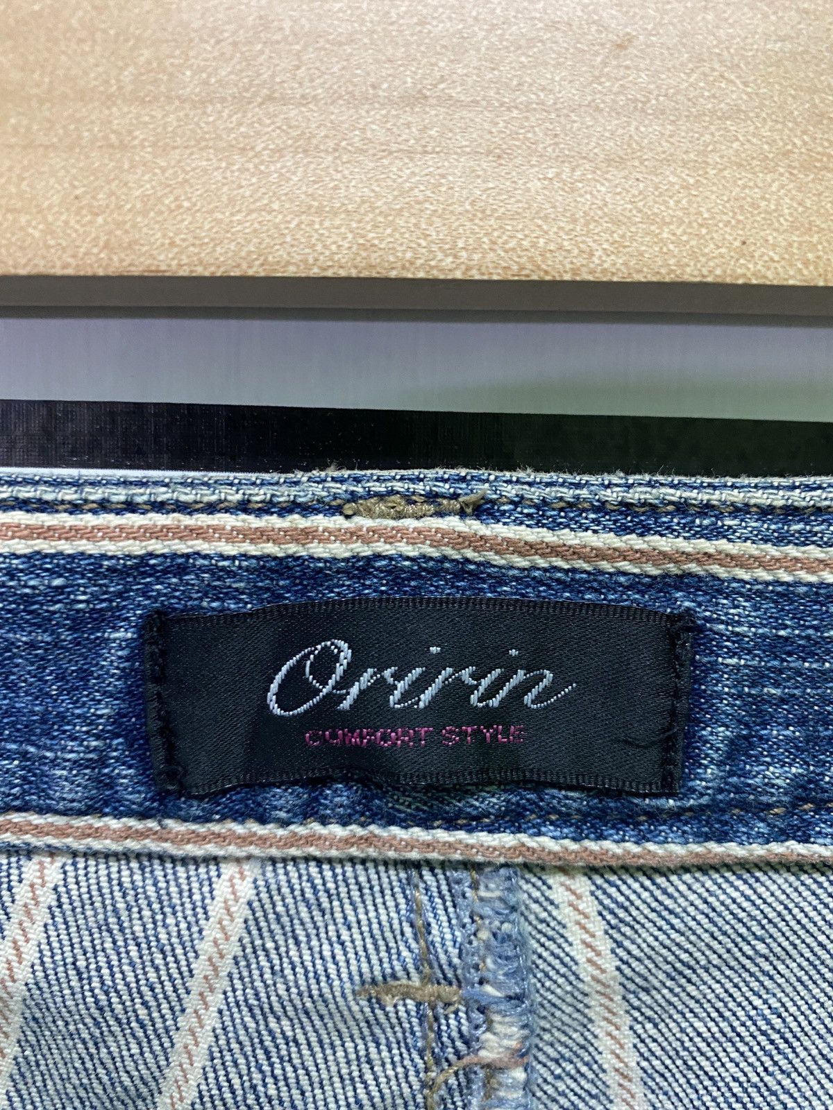 Designer × Japanese Brand × Vintage Flare ORIRIN Stripe Selvedge Style Hickory Bootcut Size US 28 / EU 44 - 17 Thumbnail