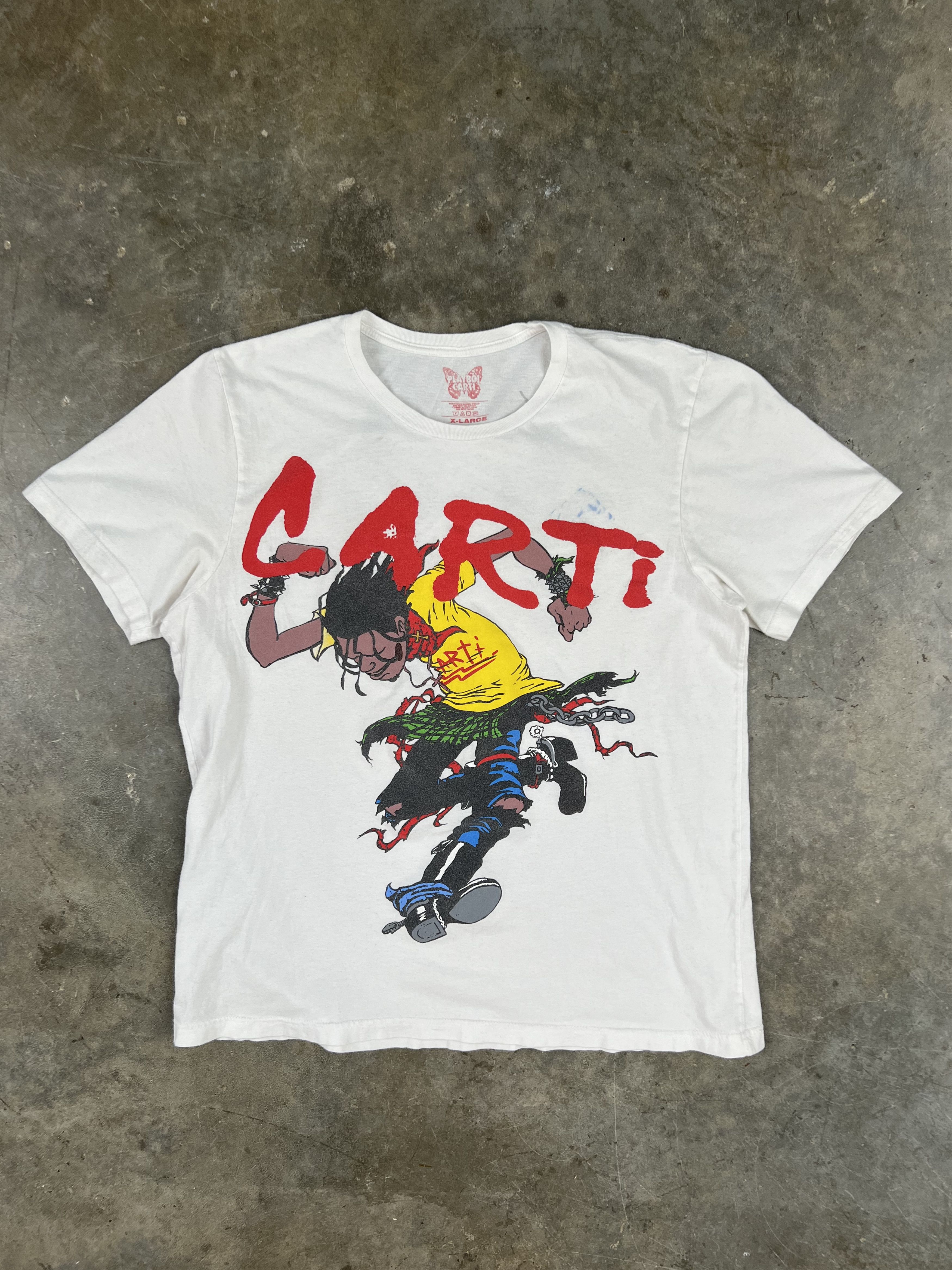 Playboi Carti Playboi Carti White Punk Sid Vicious Tee Xl 🧊🥣 Neon Tour 