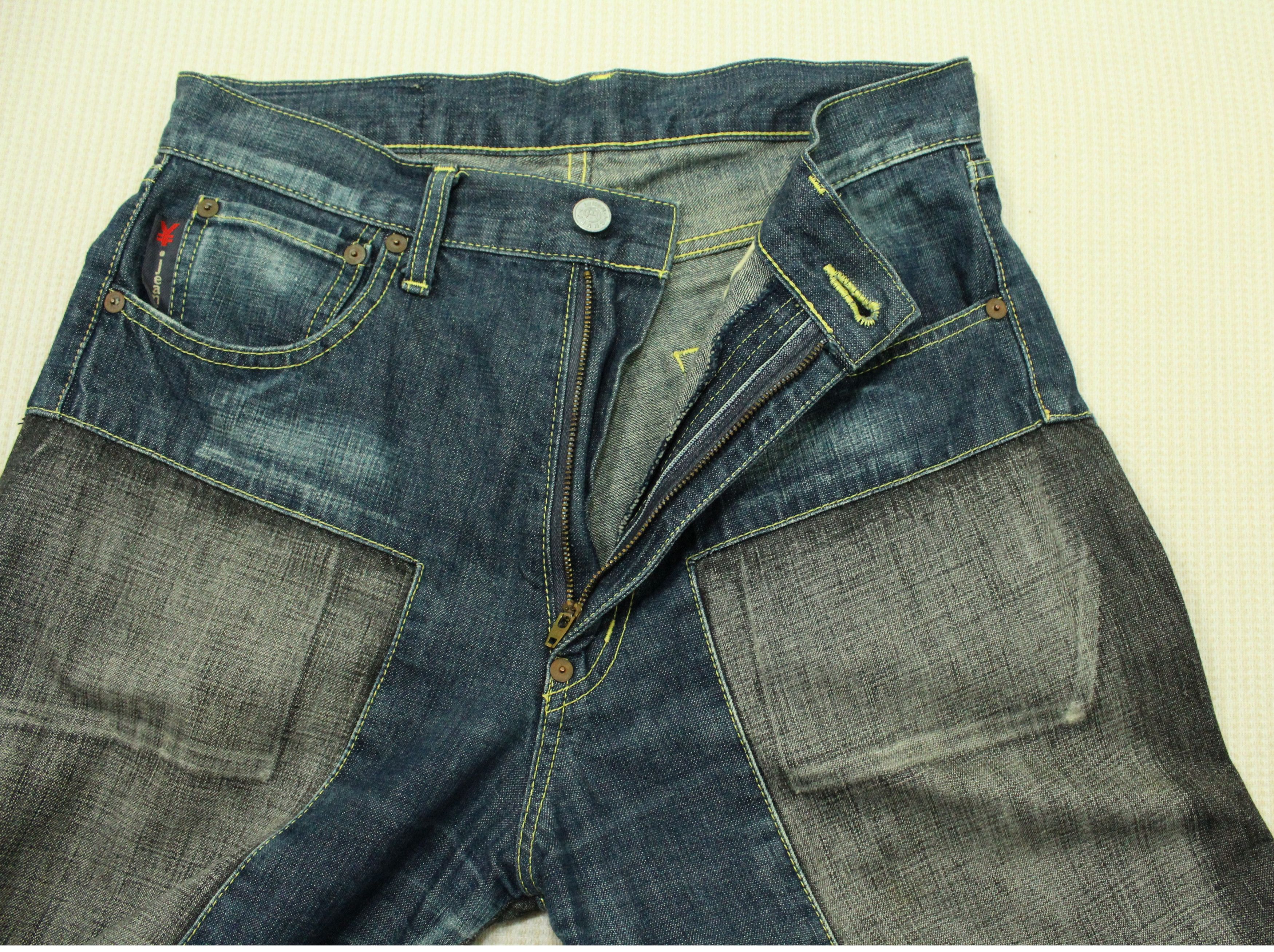 Japanese Brand × Seditionaries Made in JAPAN PATCH WORK Denim Pants YEN Distressed Style Size US 28 / EU 44 - 9 Thumbnail