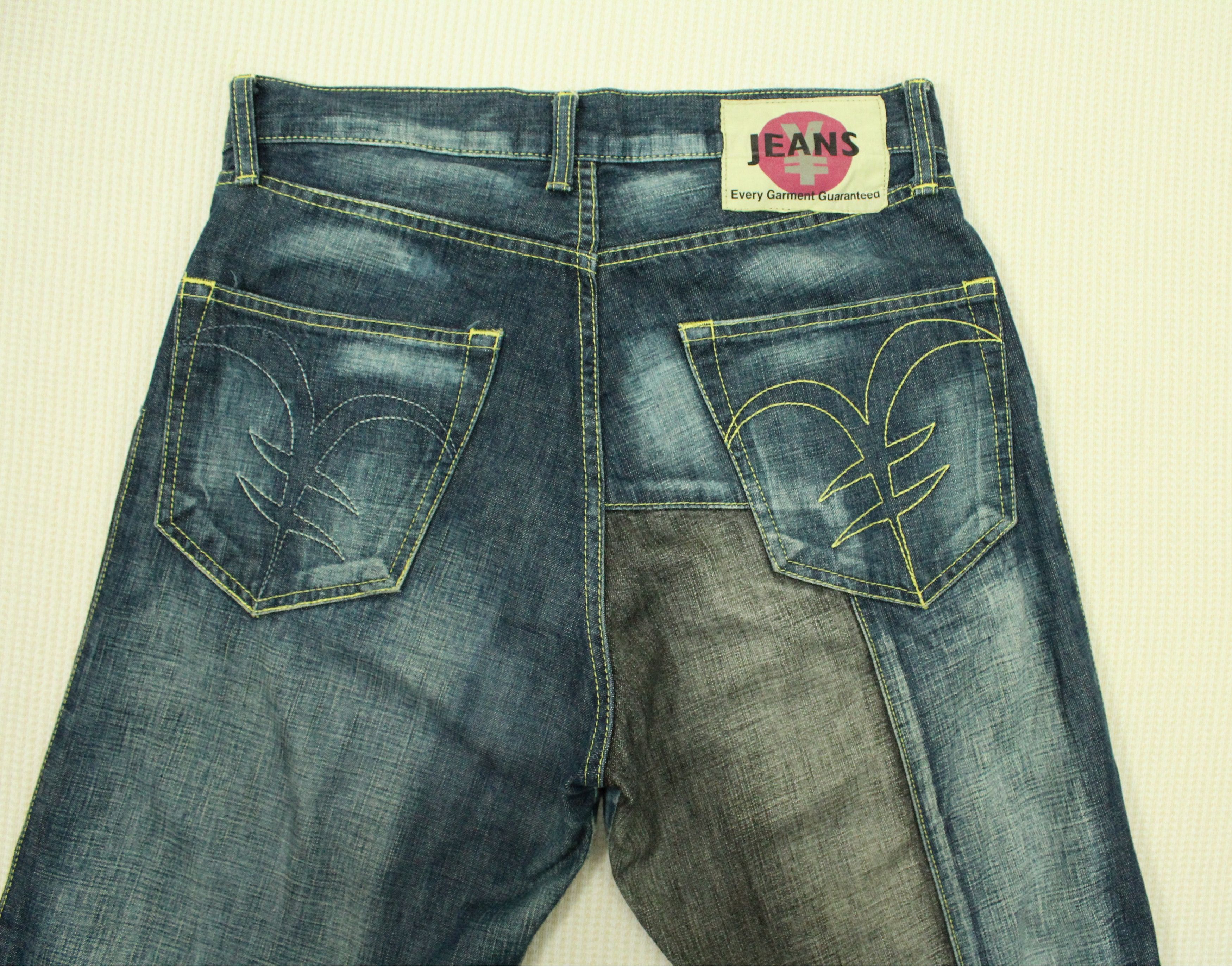 Japanese Brand × Seditionaries Made in JAPAN PATCH WORK Denim Pants YEN Distressed Style Size US 28 / EU 44 - 7 Thumbnail