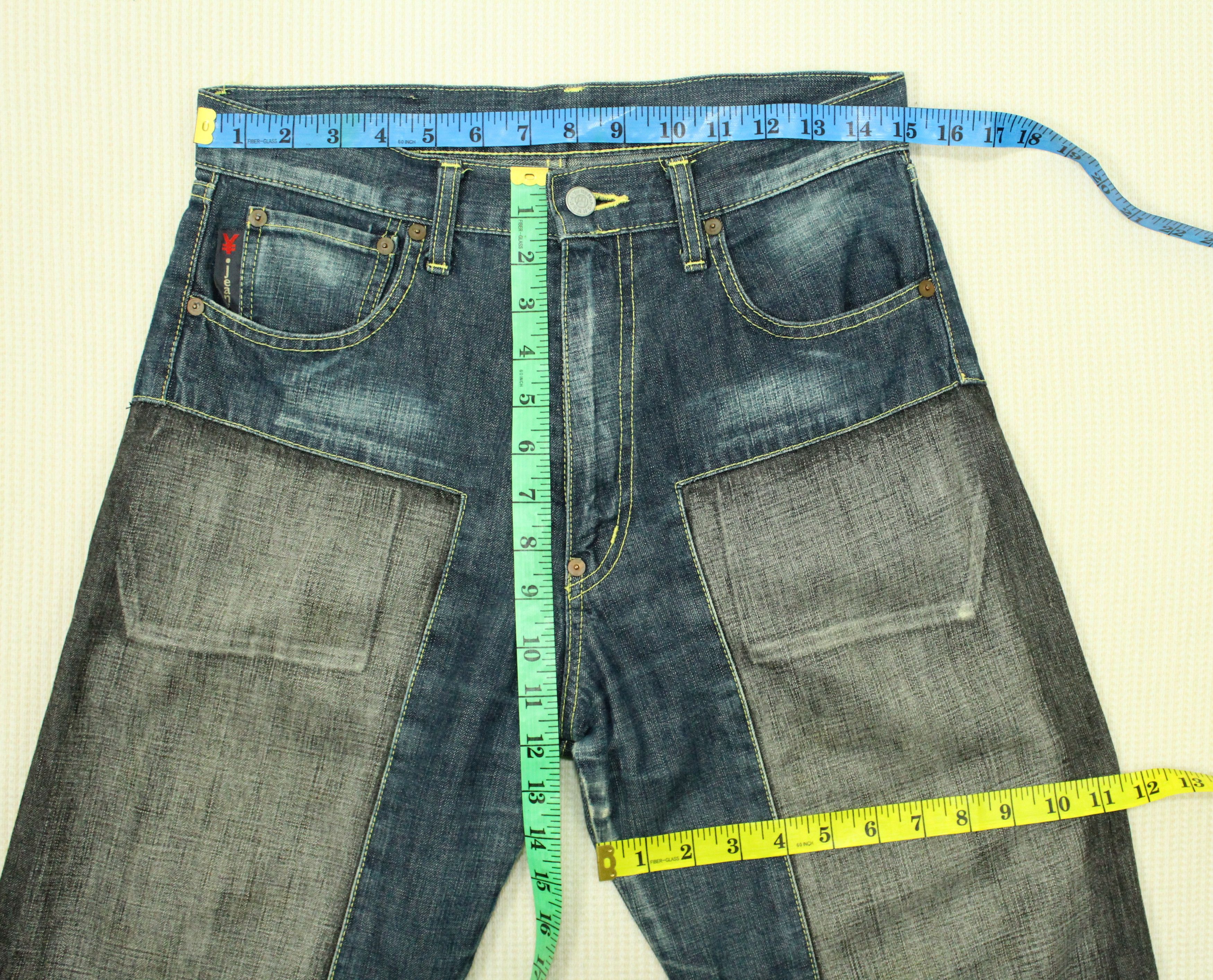 Japanese Brand × Seditionaries Made in JAPAN PATCH WORK Denim Pants YEN Distressed Style Size US 28 / EU 44 - 11 Thumbnail