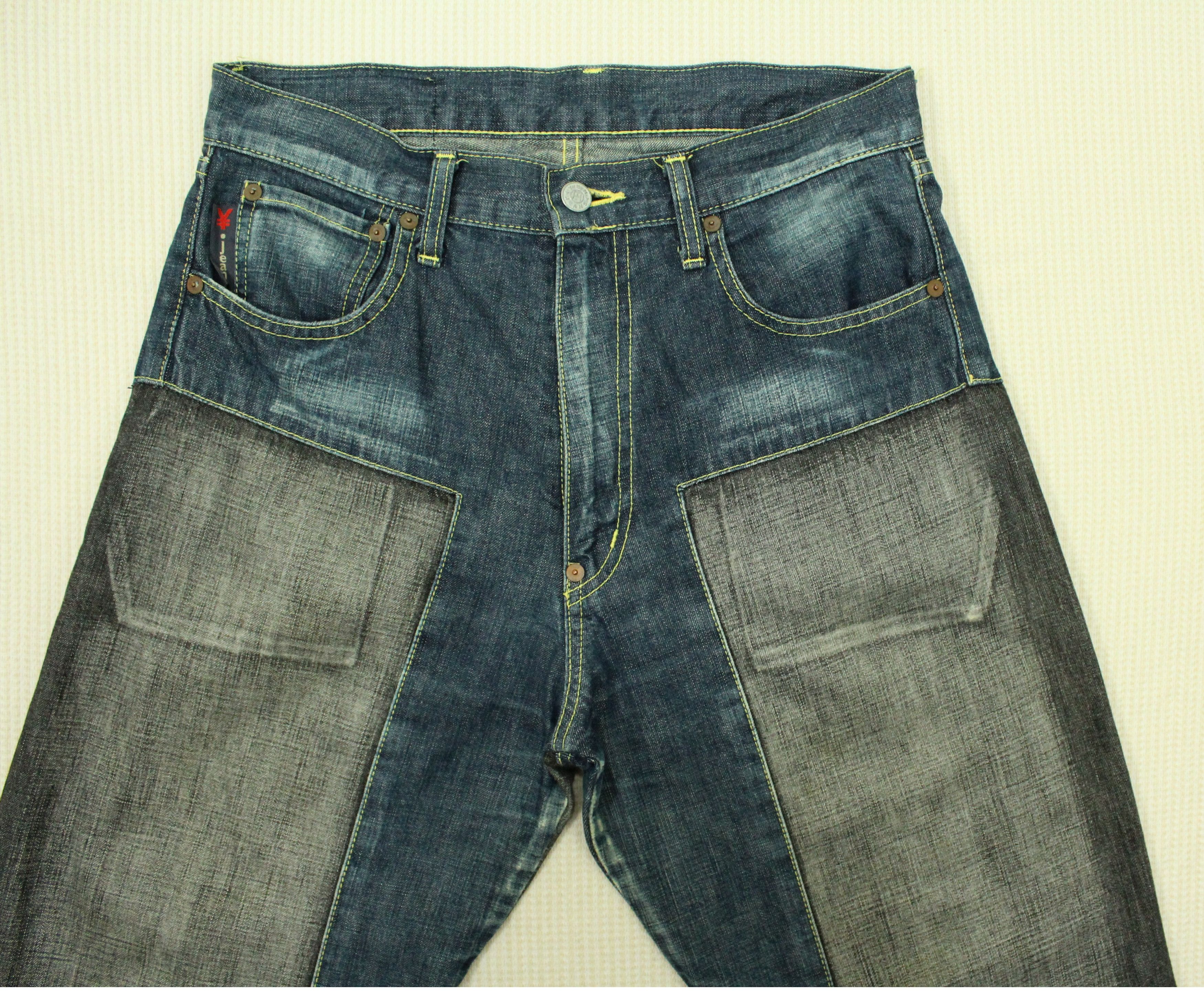 Japanese Brand × Seditionaries Made in JAPAN PATCH WORK Denim Pants YEN Distressed Style Size US 28 / EU 44 - 3 Thumbnail