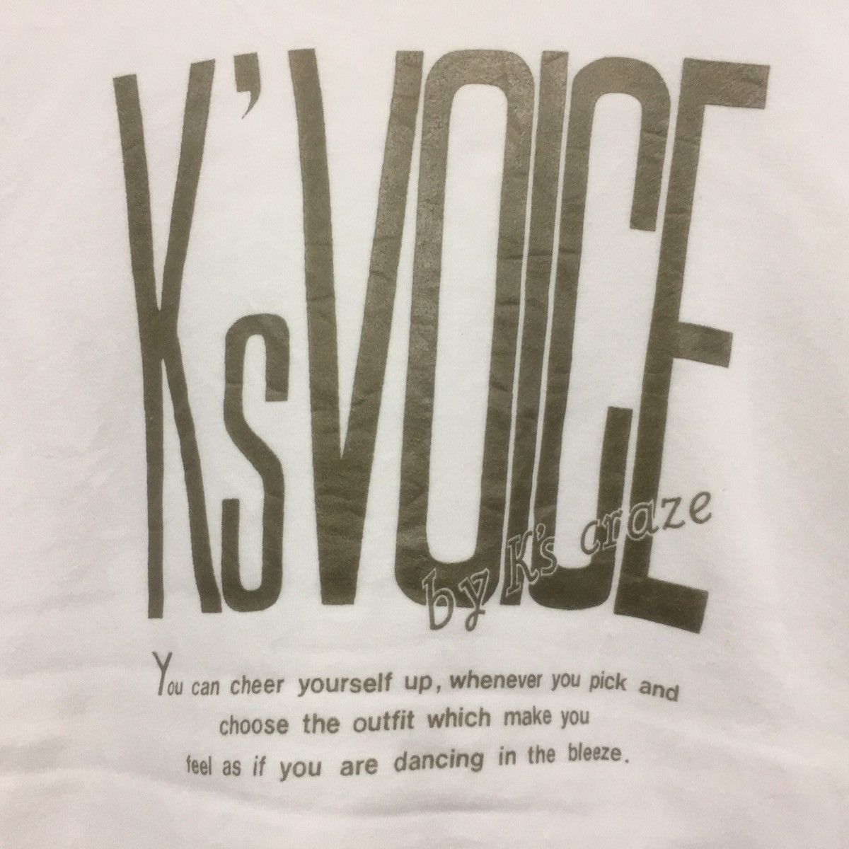 Other × Vintage Vintage Ks Voice BigLogo Spellout CrewneckSweatshirtSweater Size US M / EU 48-50 / 2 - 4 Thumbnail