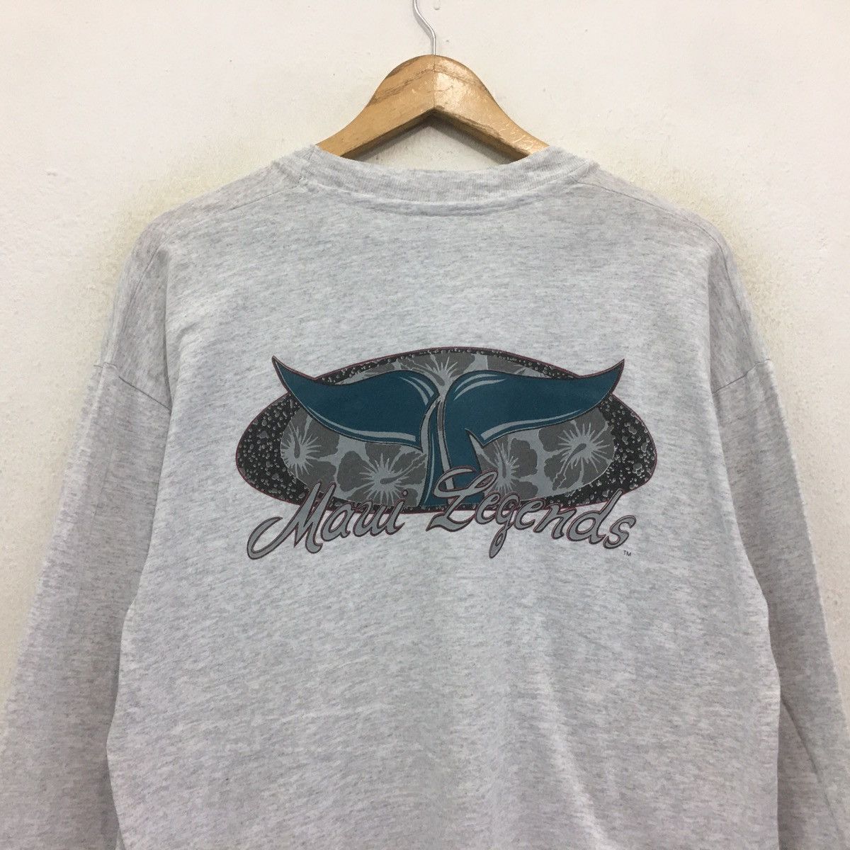 Anvil Maui Legend Hawaii Sweatshirt Crewneck Spellout Surf Hawaii Size US M / EU 48-50 / 2 - 8 Thumbnail