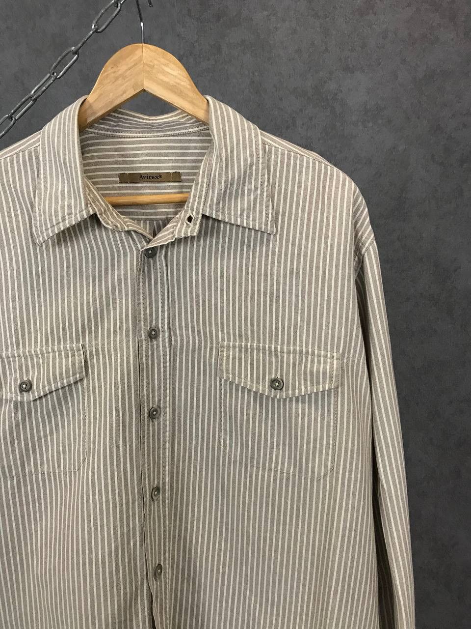 Avirex Avirex vintage striped shirt Size US XXL / EU 58 / 5 - 2 Thumbnail