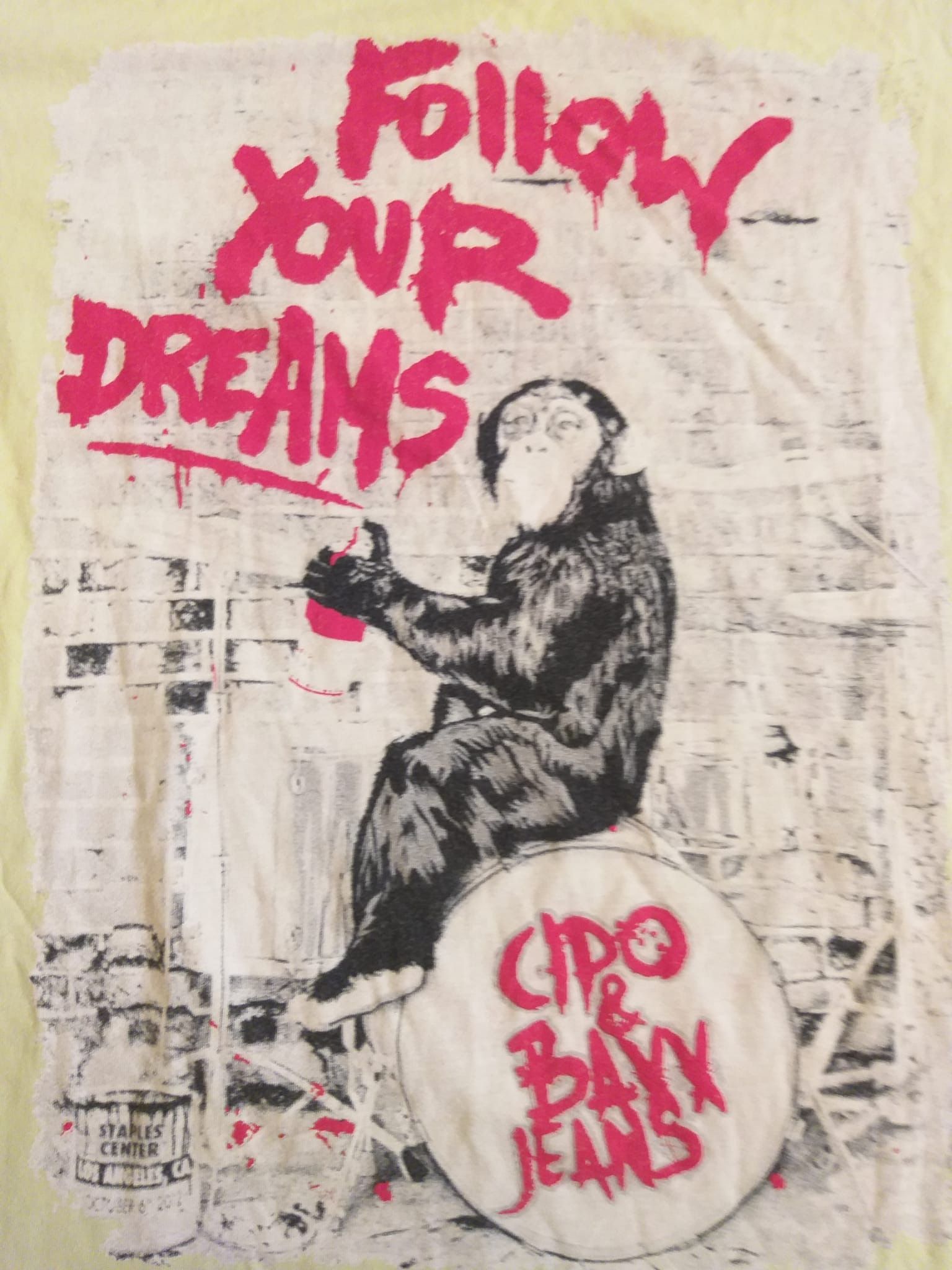 Other Cipo & Baxx Jeans Graphic T-Shirt Follow Your Dreams Size US L / EU 52-54 / 3 - 3 Thumbnail
