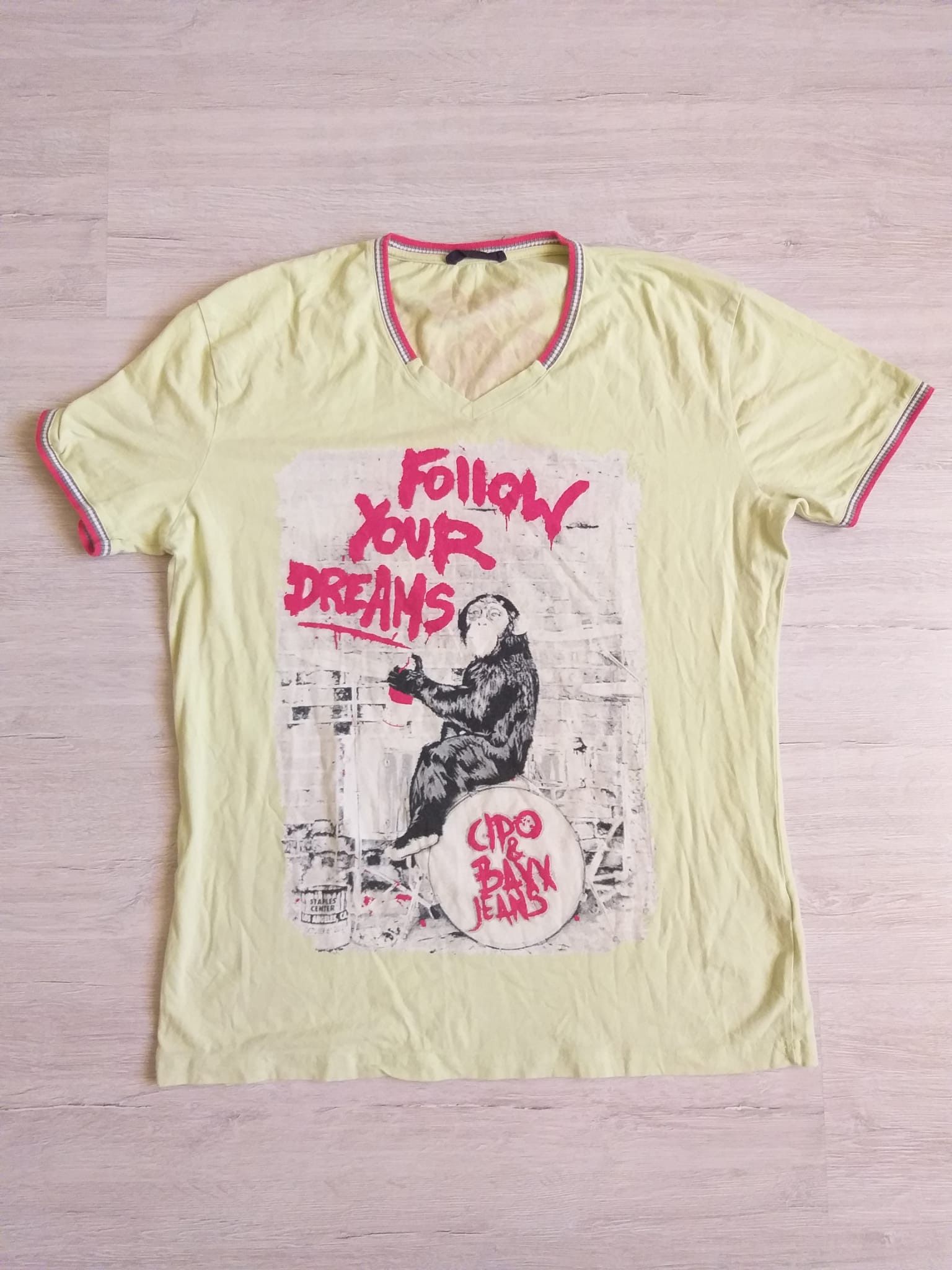 Other Cipo & Baxx Jeans Graphic T-Shirt Follow Your Dreams Size US L / EU 52-54 / 3 - 1 Thumbnail